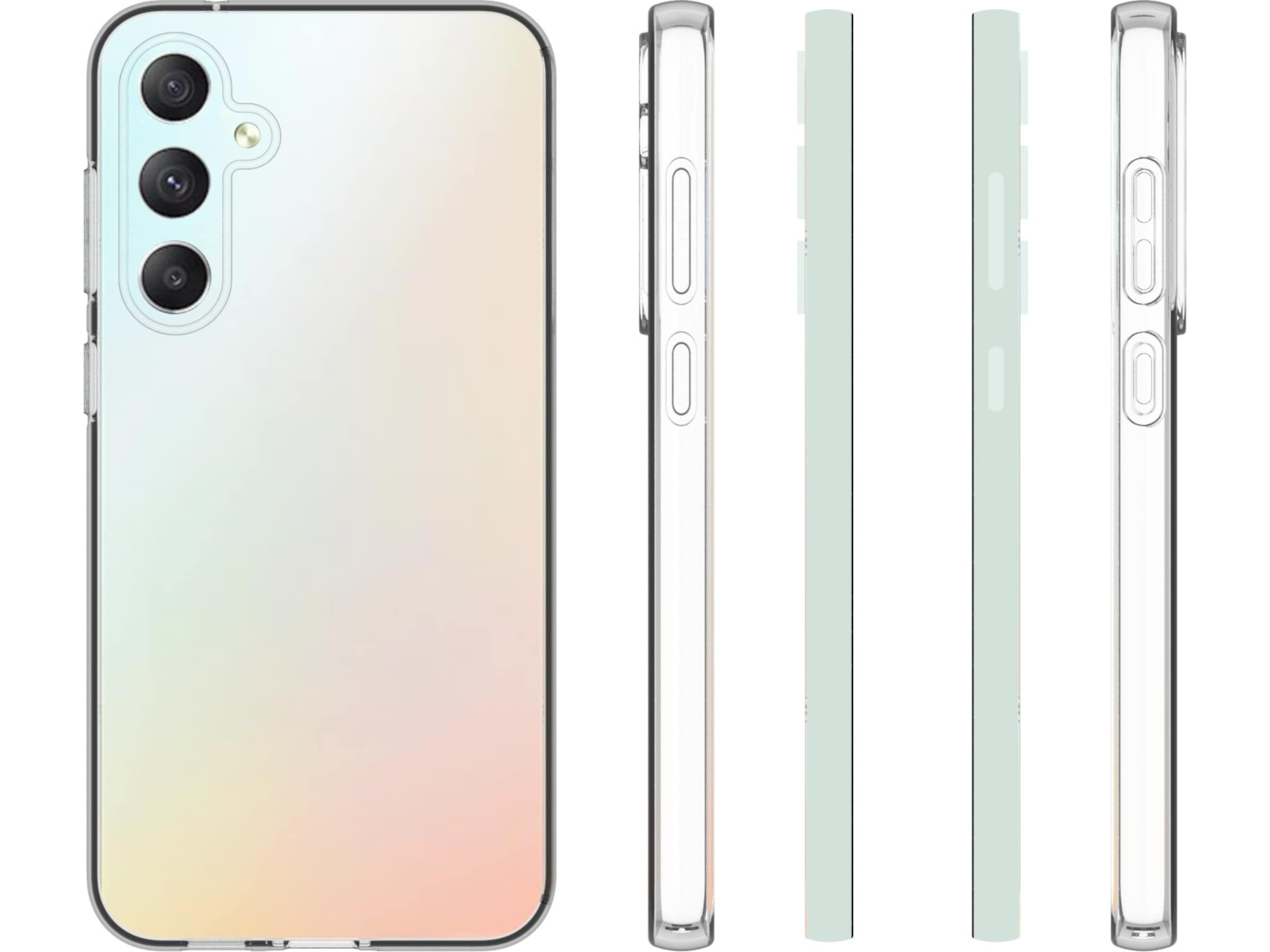 iiglo Galaxy S23 FE Silikondeksel (gjennomsiktig) Deksel til mobiltelefon