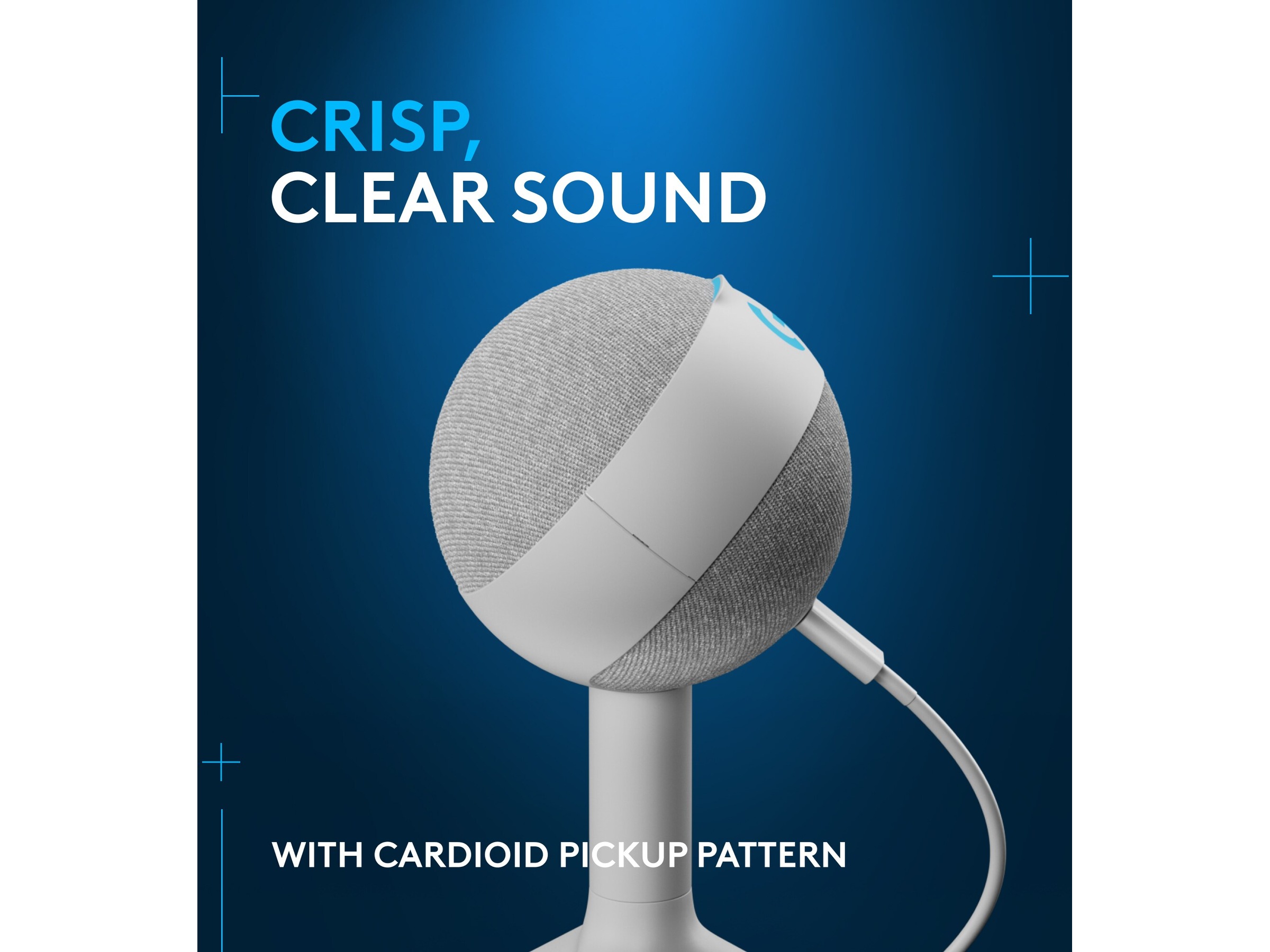 Logitech G Yeti Orb Mikrofon (hvit) Mikrofon