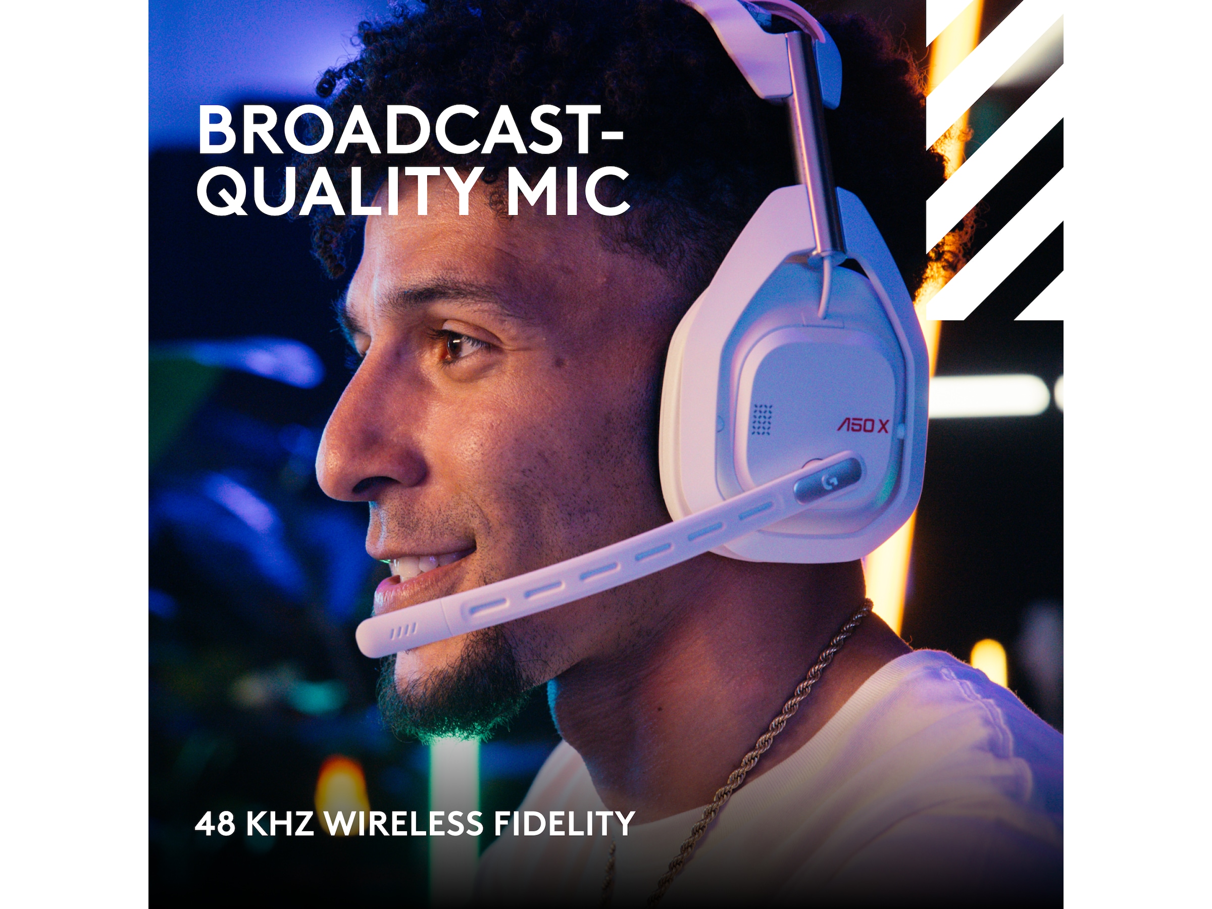 Astro A50 X LIGHTSPEED Trådløst Gaming headset + ladestasjon (hvit) Gaming headset