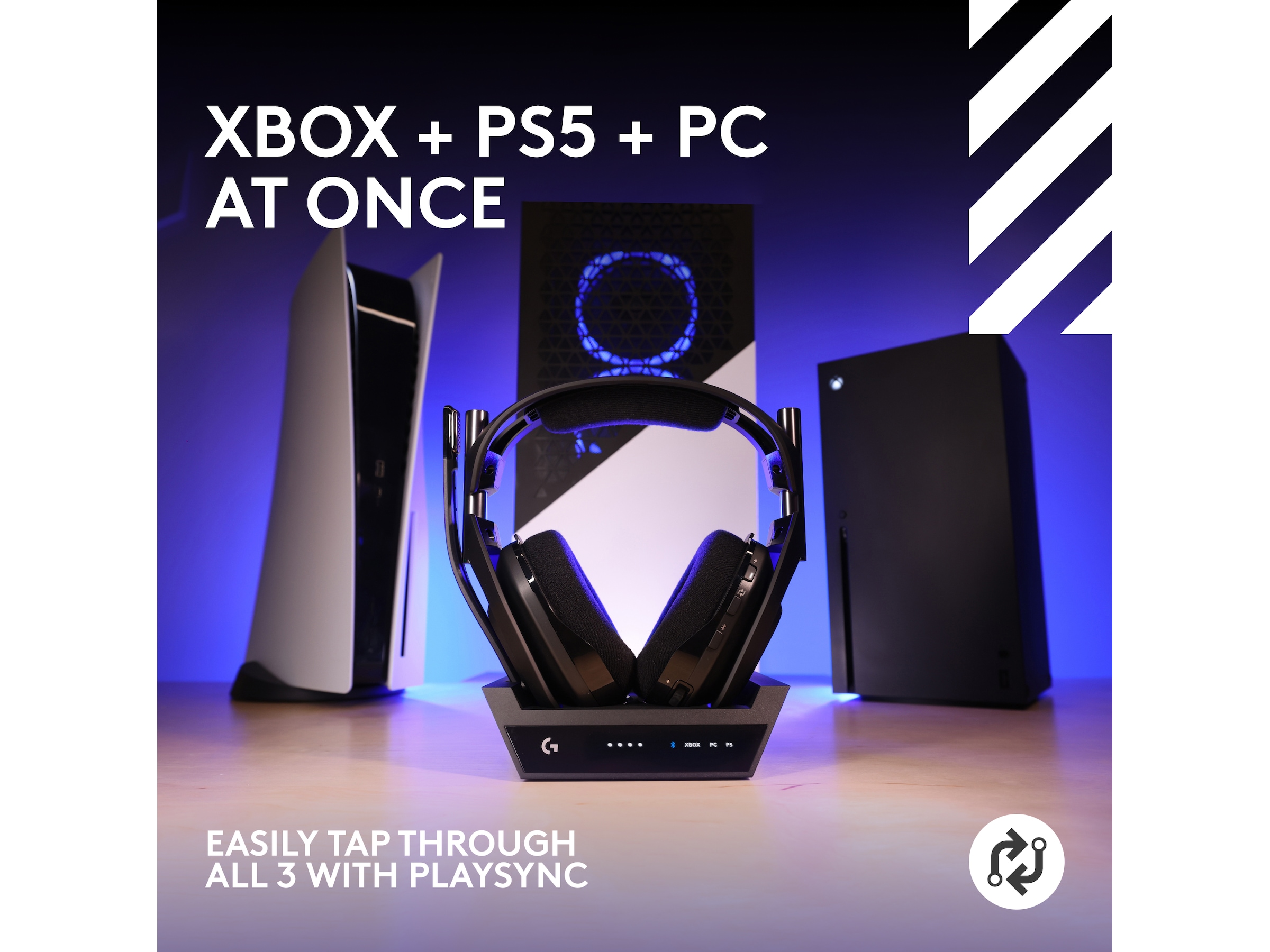 Astro A50 X LIGHTSPEED Trådløst Gaming headset + ladestasjon (sort) Gaming headset