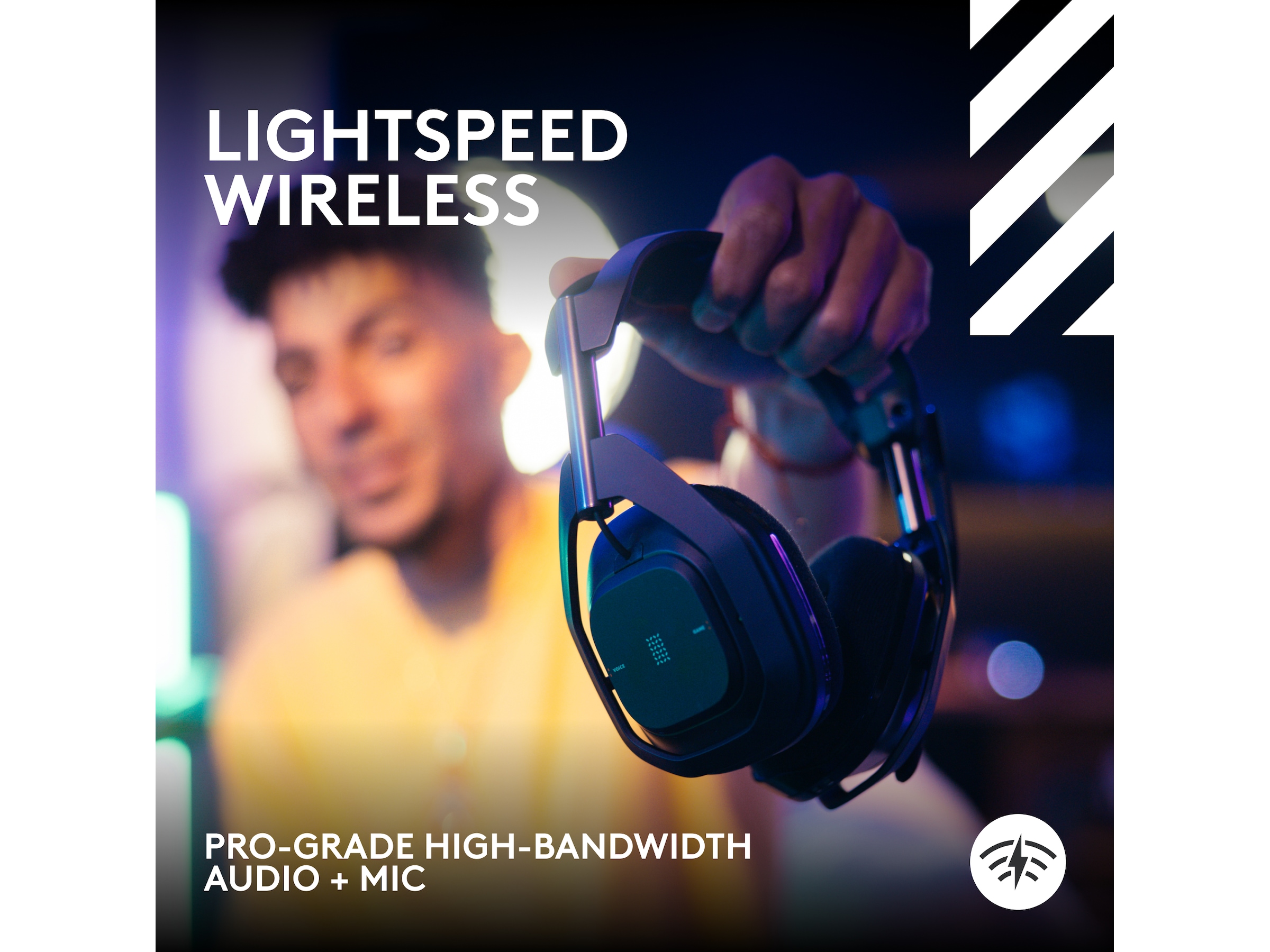 Astro A50 X LIGHTSPEED Trådløst Gaming headset + ladestasjon (sort) Gaming headset