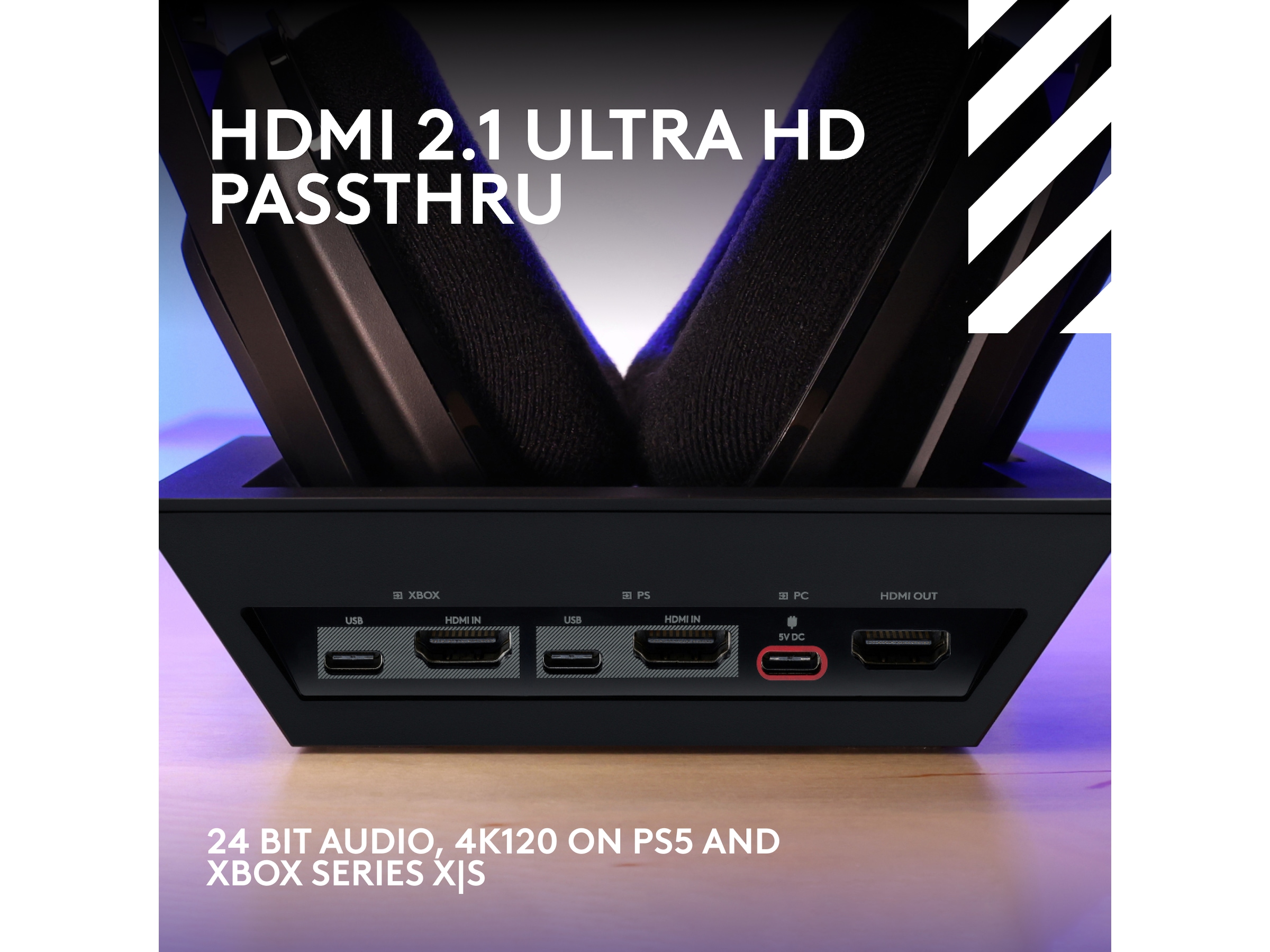 Astro A50 X LIGHTSPEED Trådløst Gaming headset + ladestasjon (sort) Gaming headset