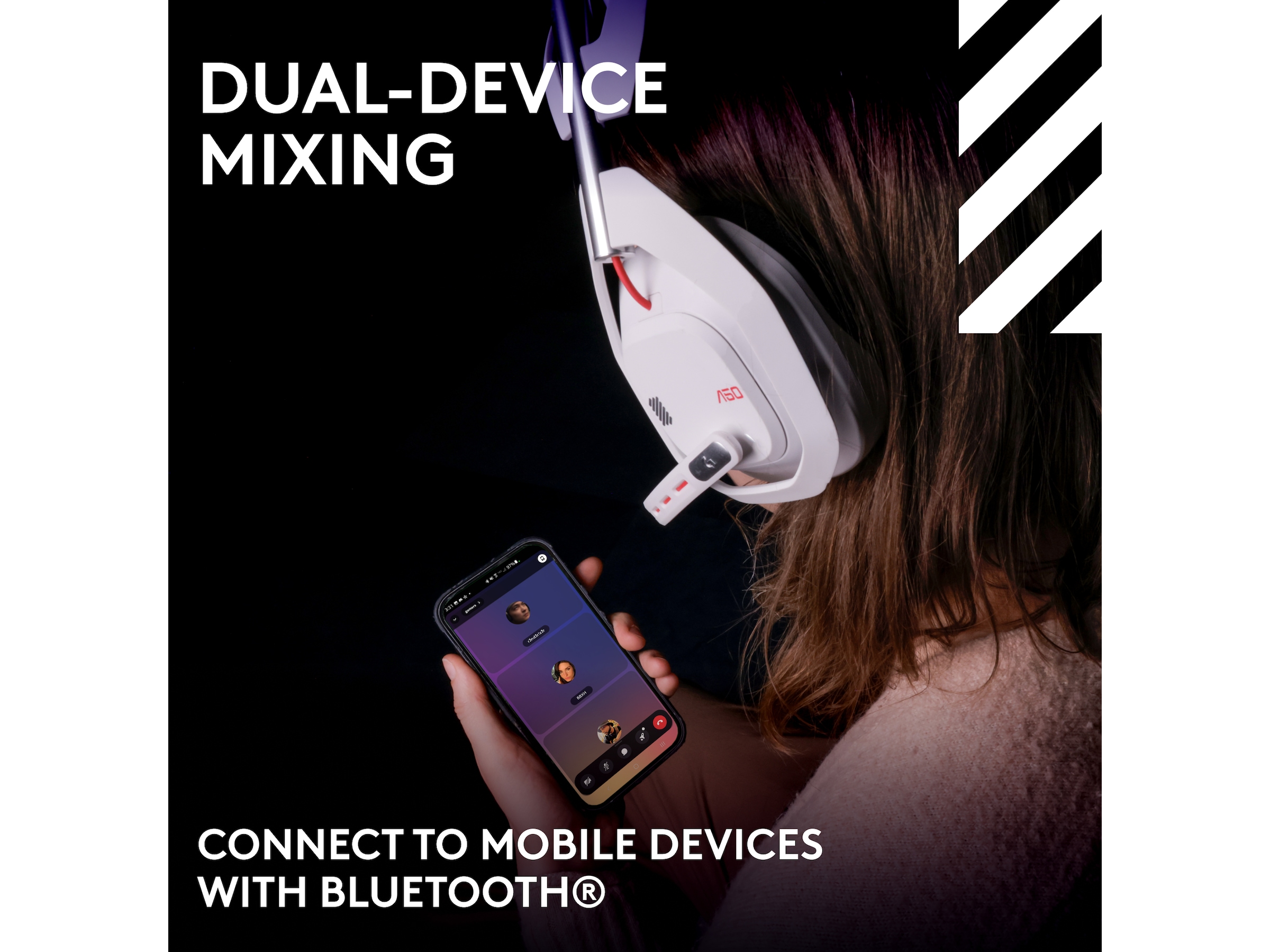 Logitech Astro A50 Lightspeed Trådløst Gamingheadset (hvit) Gaming headset