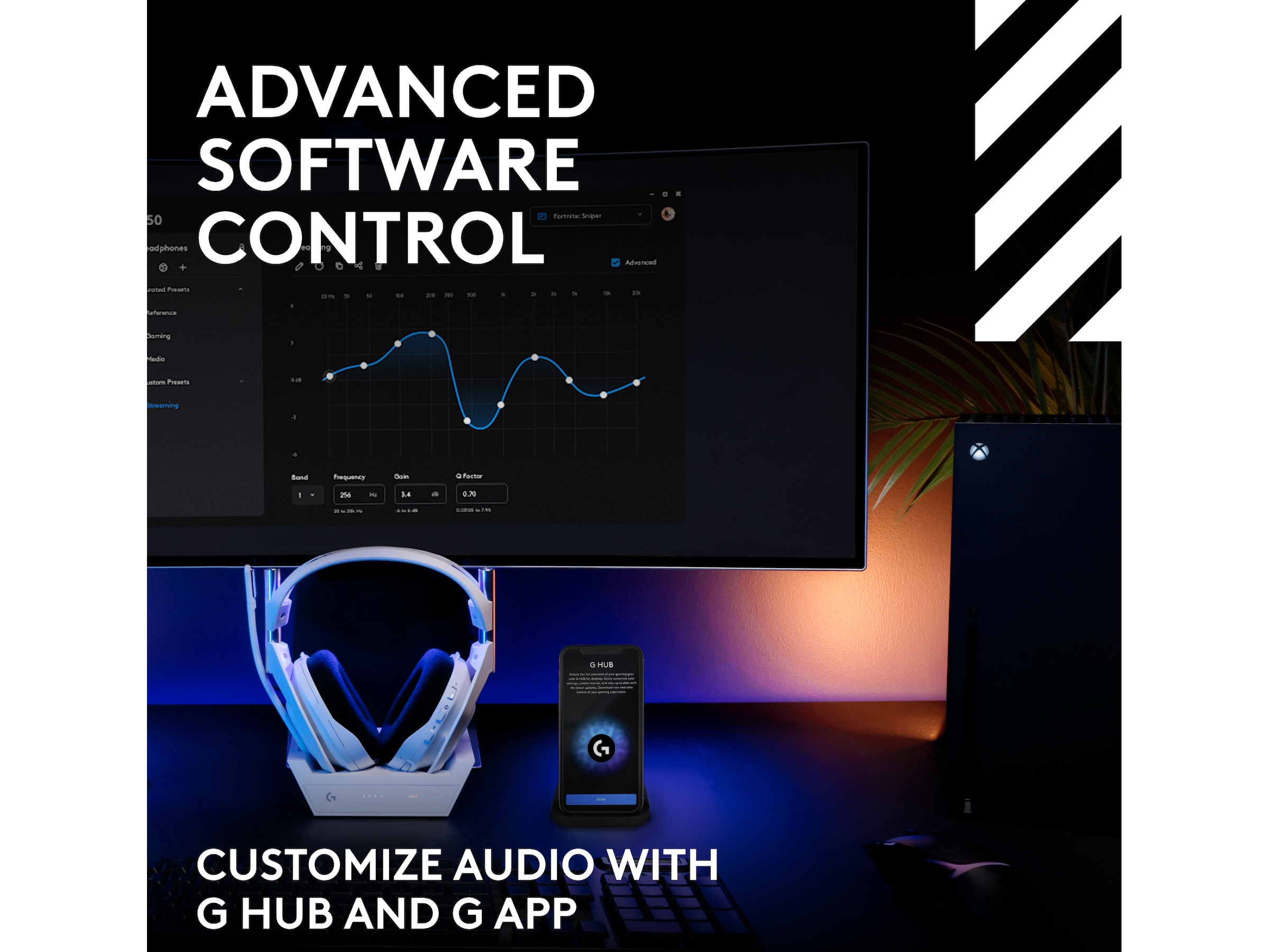 Logitech Astro A50 Lightspeed Trådløst Gamingheadset (hvit) Gaming headset