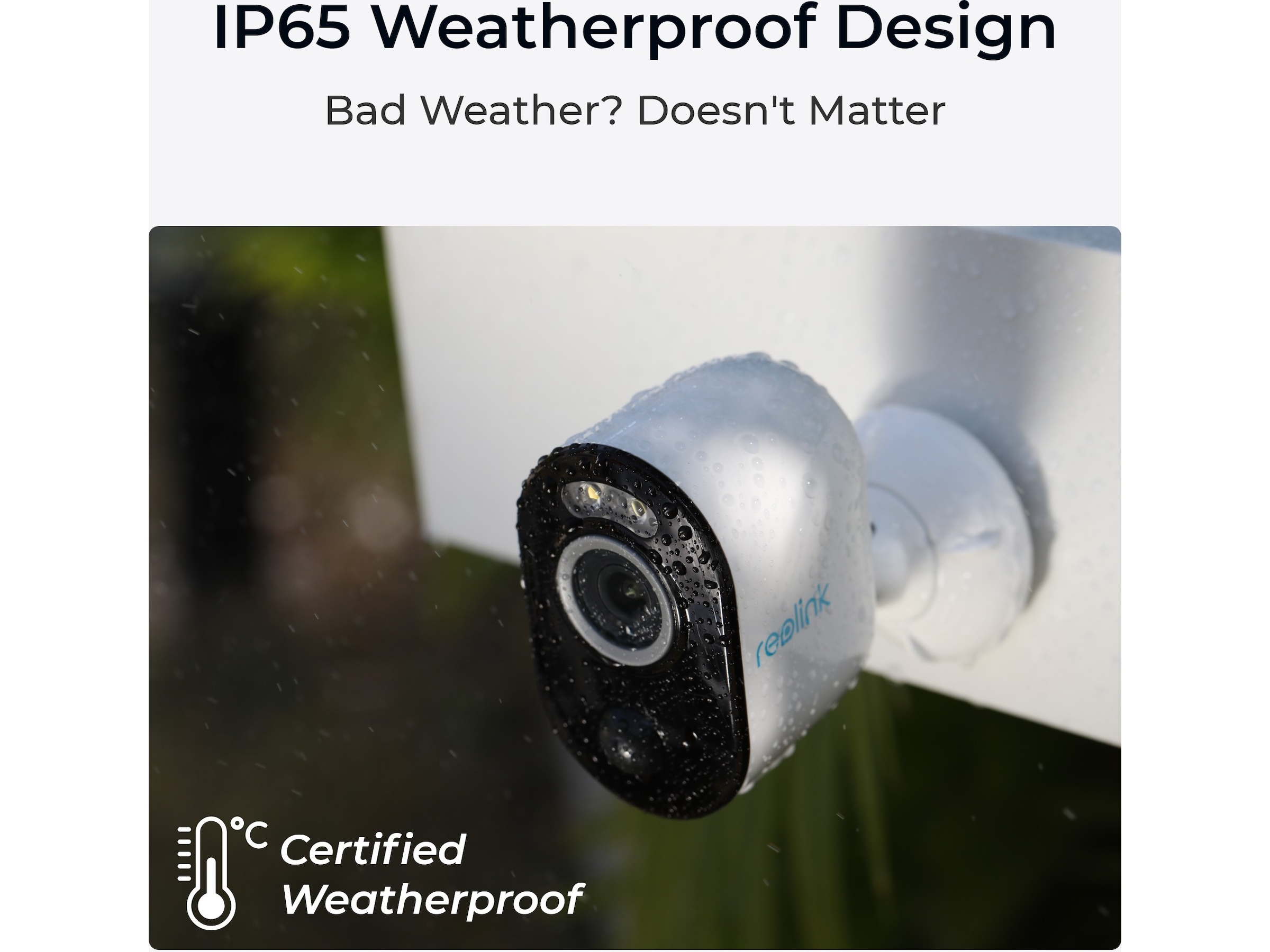 Reolink Argus 3 Pro Smart 2K trådløs utendørs overvåkningskamera Overvåkningskameraer