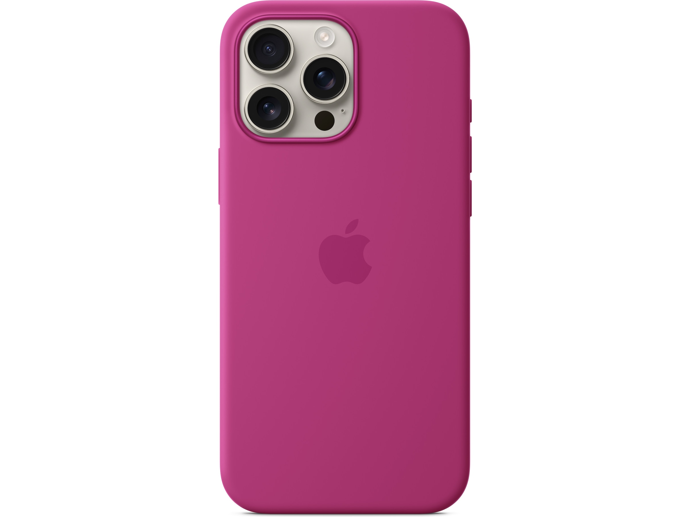 Apple iPhone 16 Pro Max Silikondeksel (fuksia) Deksel til mobiltelefon