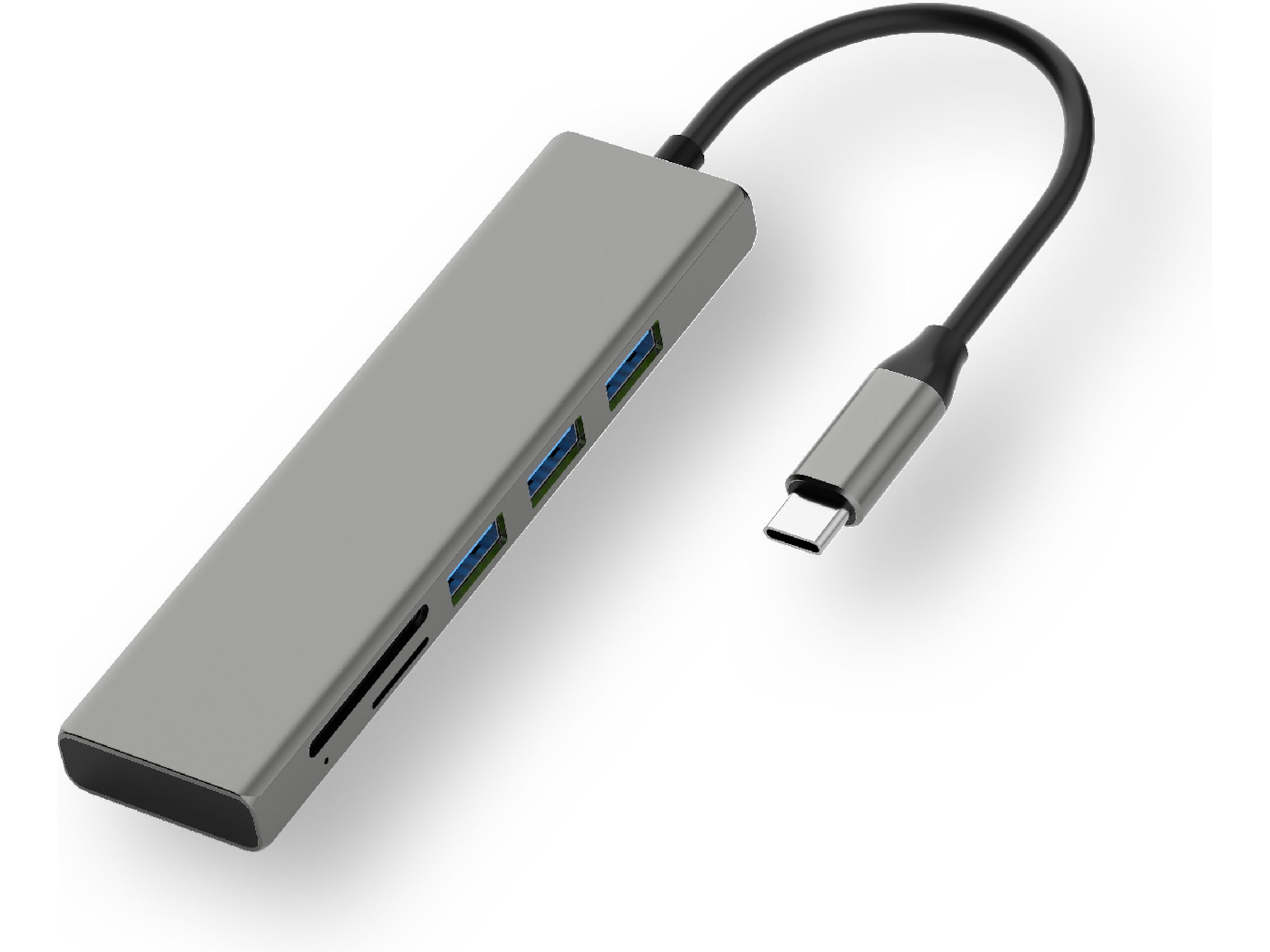 Andersson USB-C Hub (grå) Dockingstasjon & USB-HUB