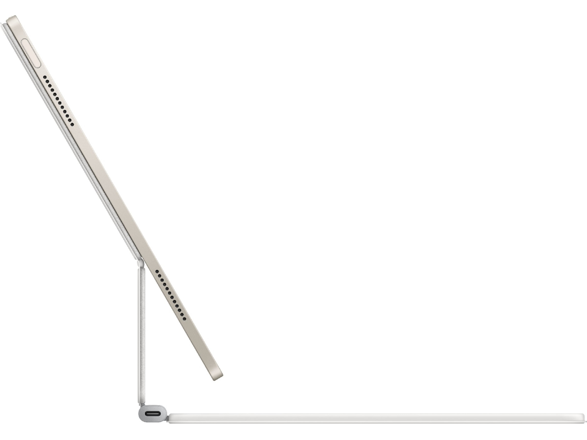 Apple iPad Air 13" Magic Keyboard (hvit) Tastatur og stylus