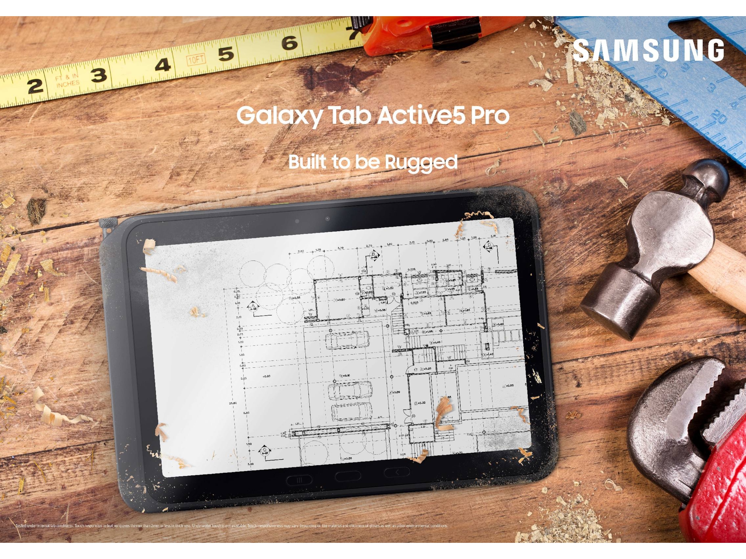 Galaxy Tab Active5 Pro 5G 256GB - Enterprise (sort) Nettbrett / iPad