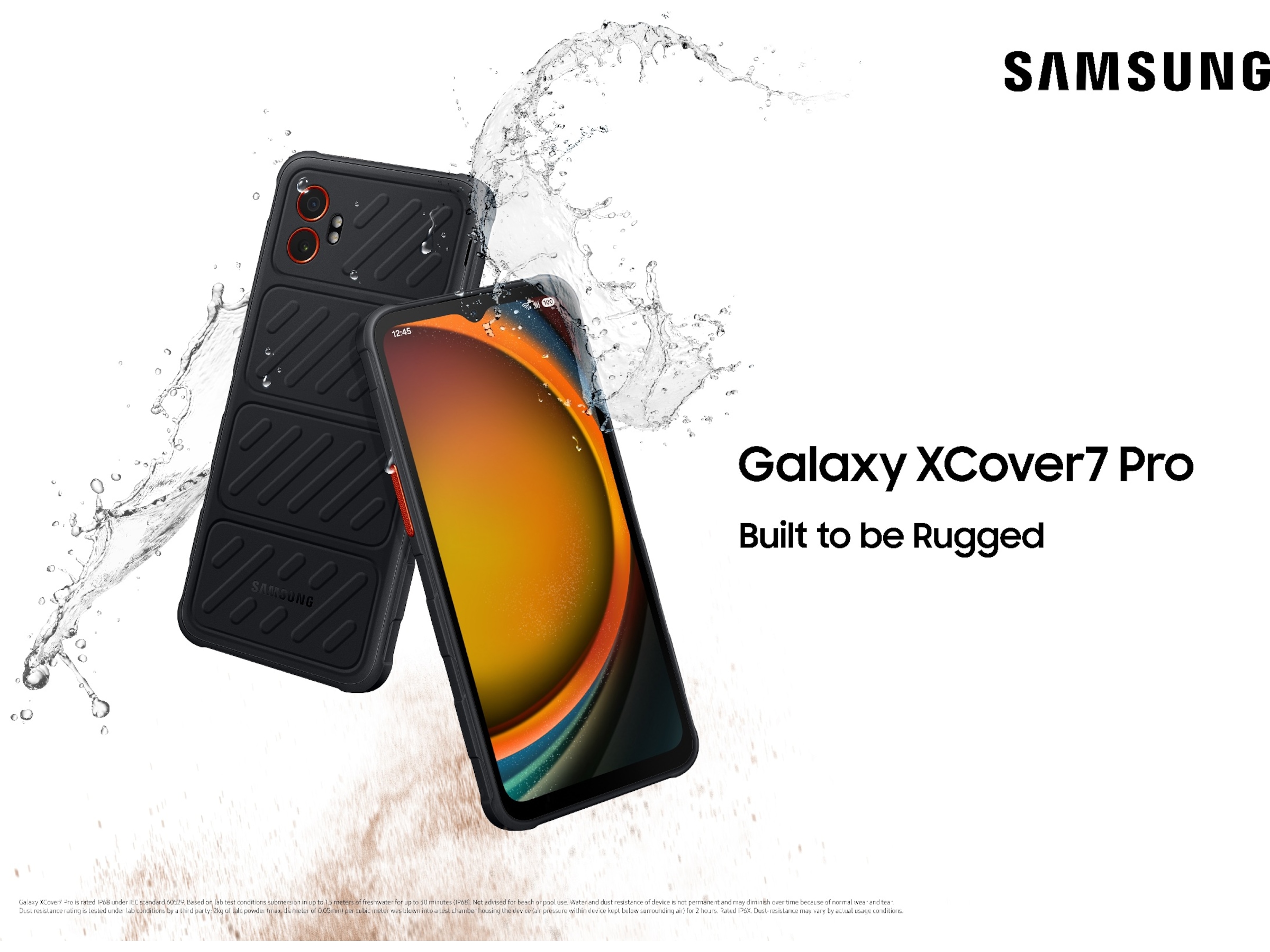 Galaxy Xcover7 Pro 128GB - Enterprise (sort) Mobiltelefoner