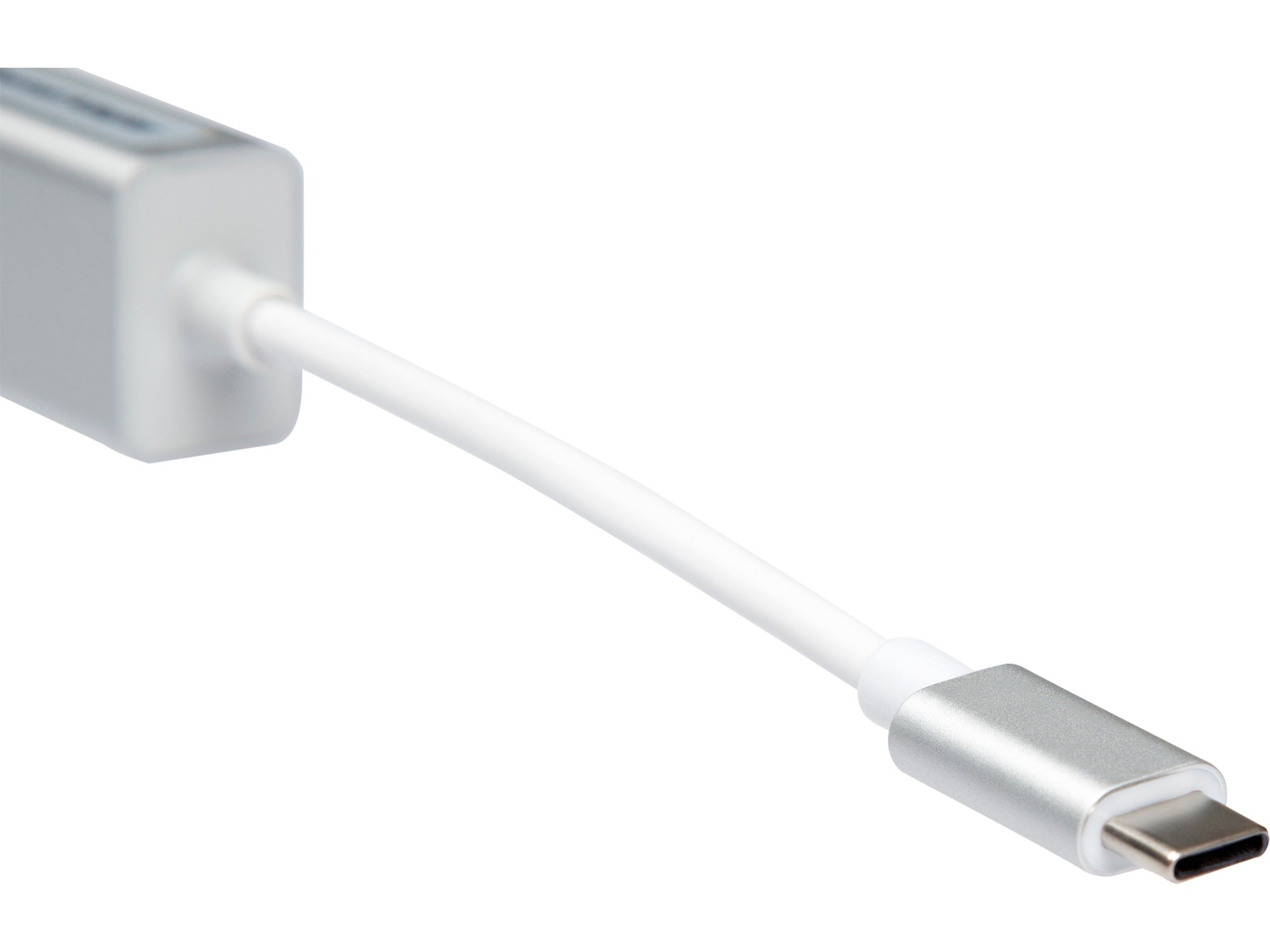 USB-C til 3xUSB-A Adapter 0,3m (hvit) USB-kabler