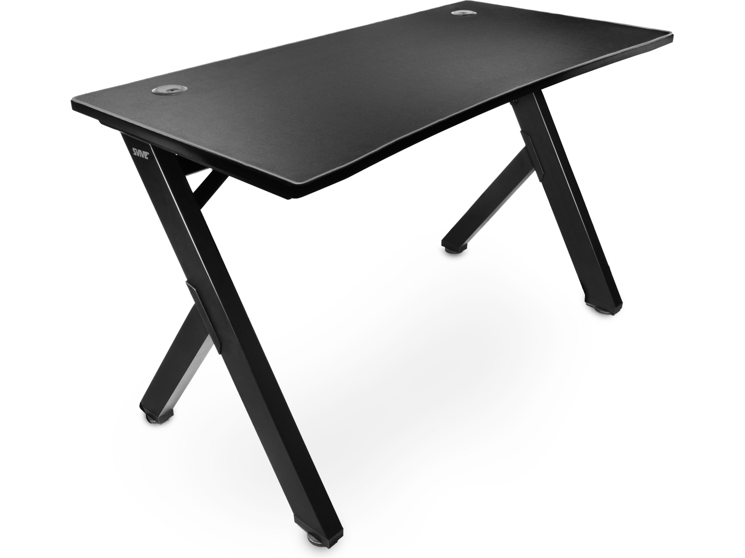 Svive Cygnus Gaming Desk matt sort med grå sømmer Gaming desk