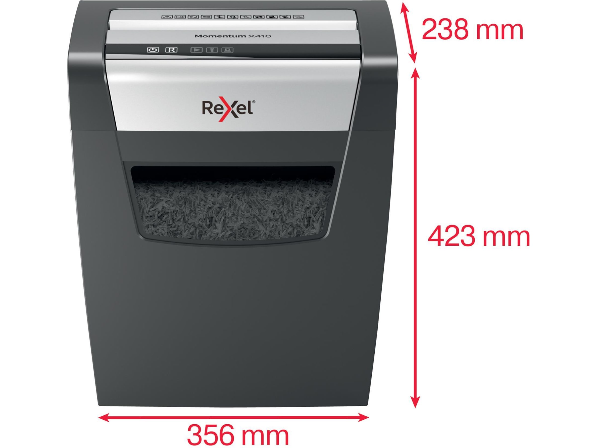 Rexel makuleringsmaskin Momentum X410 P4 Makuleringsmaskiner