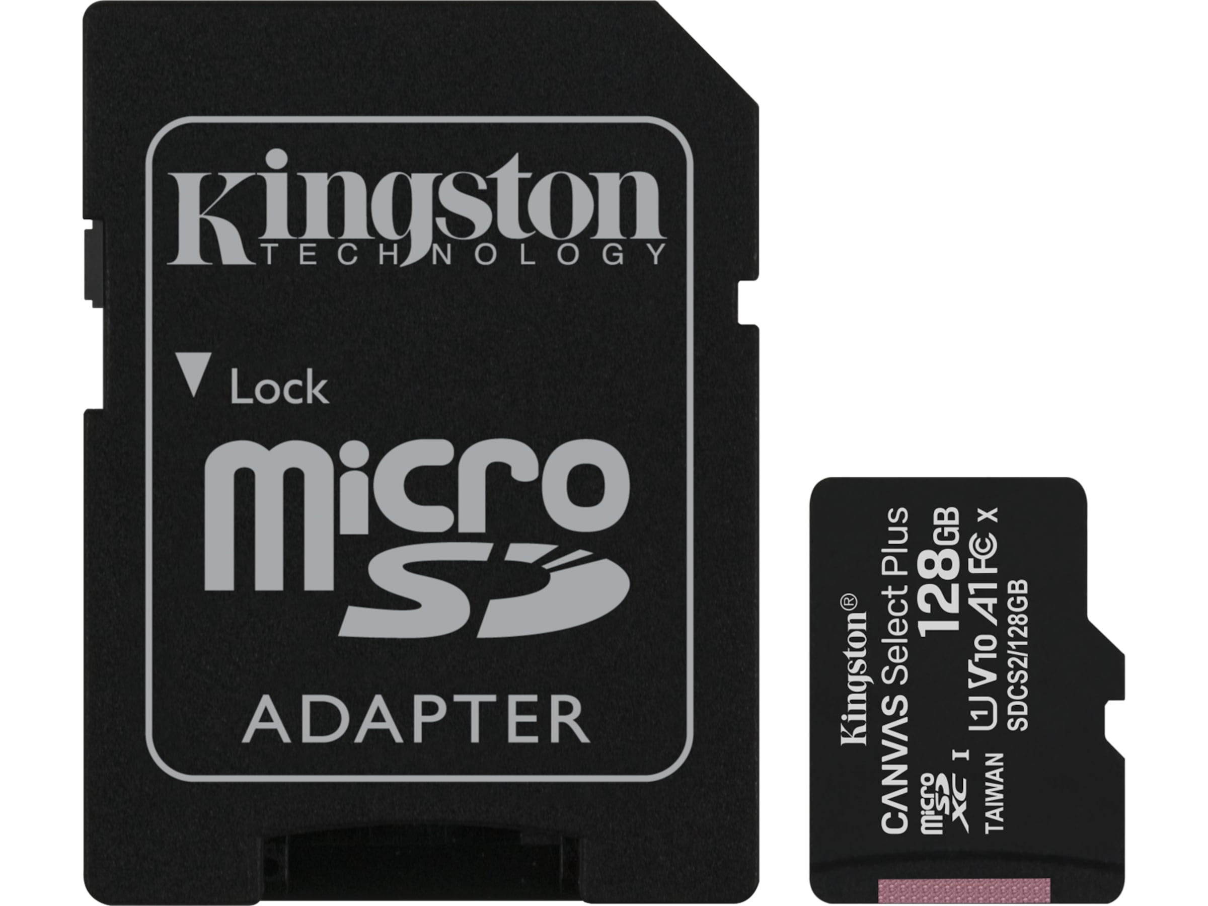 Kingston Canvas Select Plus microSD 128GB Minnekort til foto & video