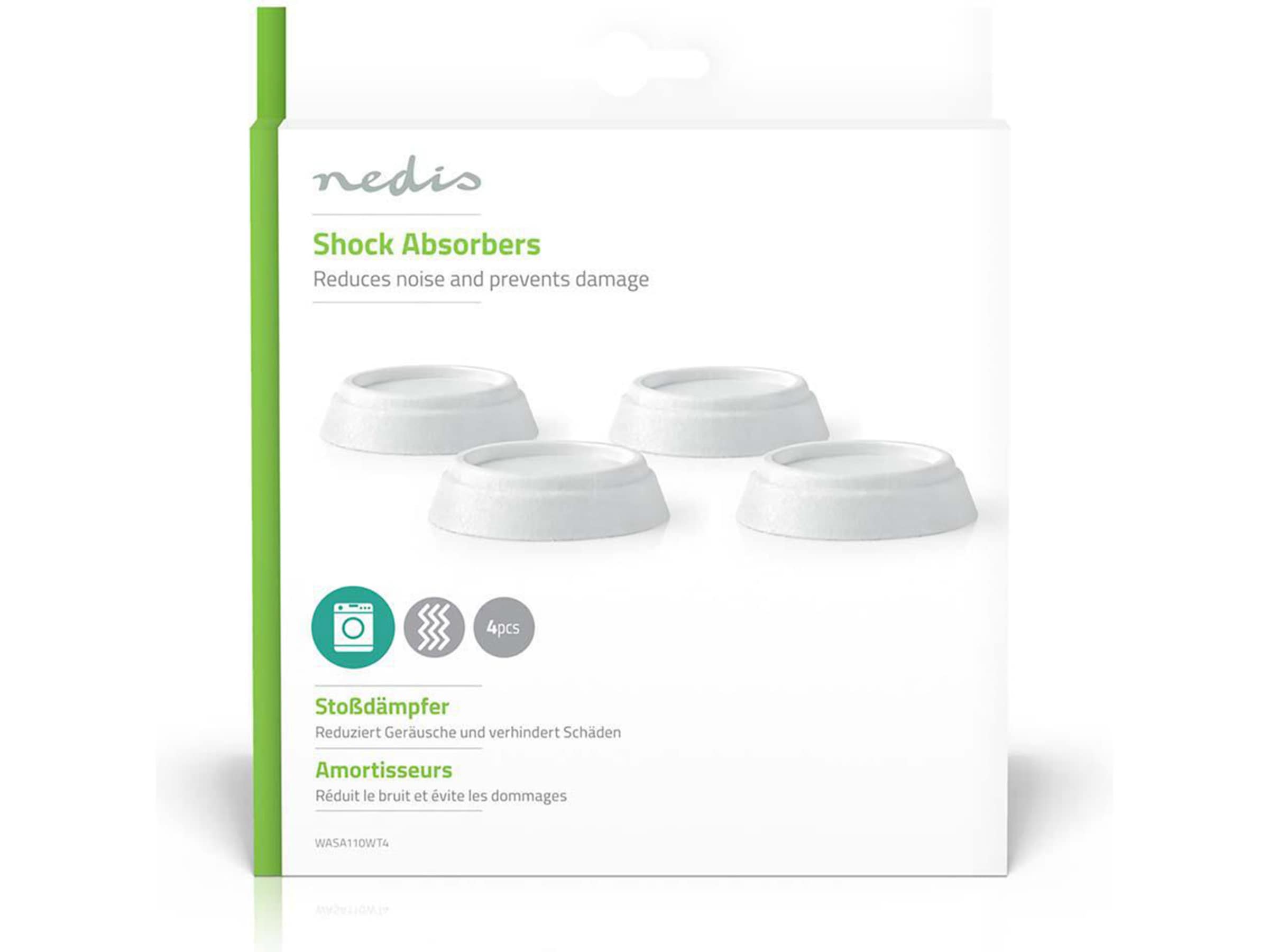 Vibrasjonsdempere - Reduserer støy og beskytter gulvet. Tilbehør til vaskemaskin og tørketrommel