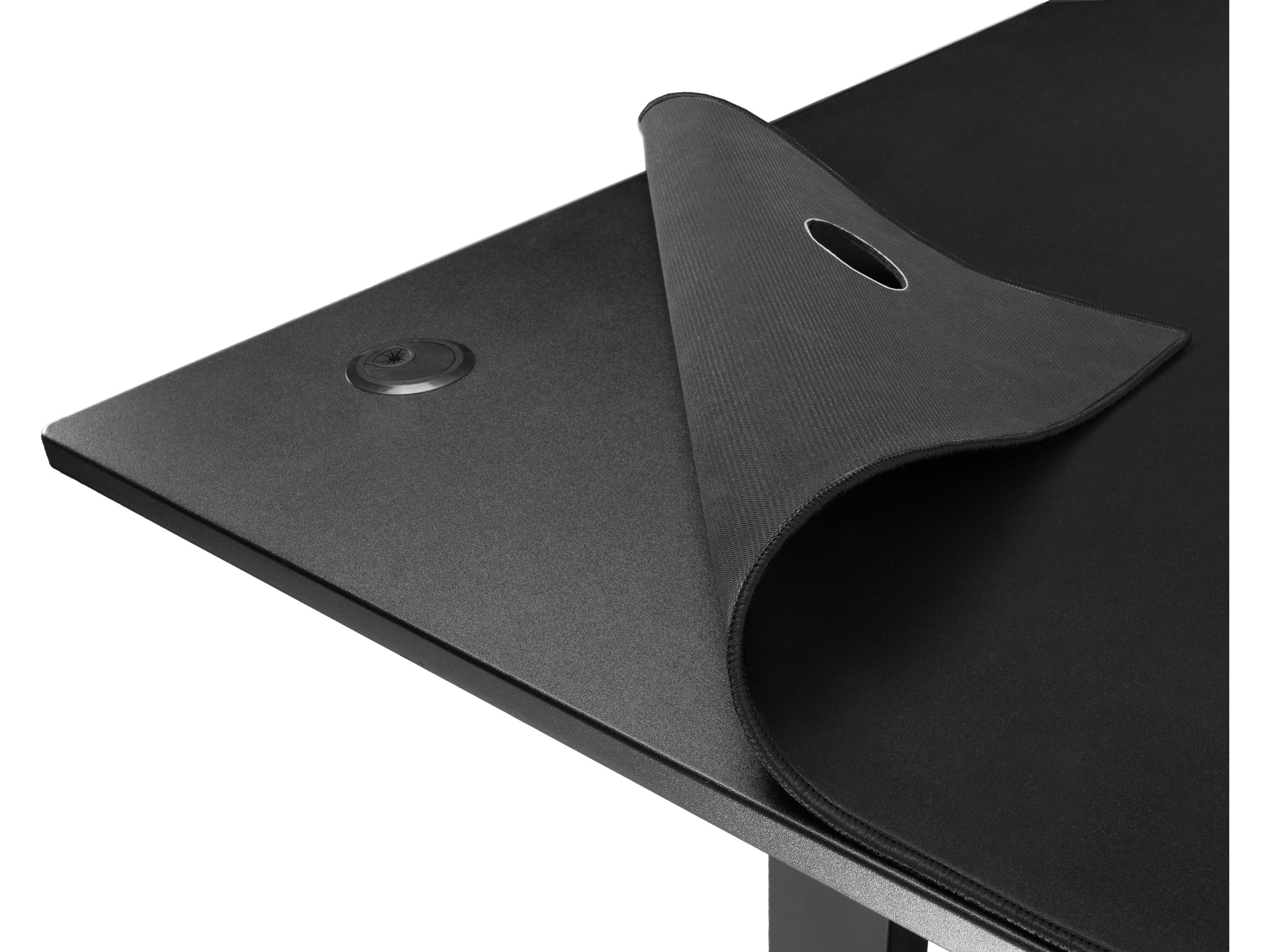 Svive Altair Gaming Desk matt sort med sorte sømmer Gaming desk