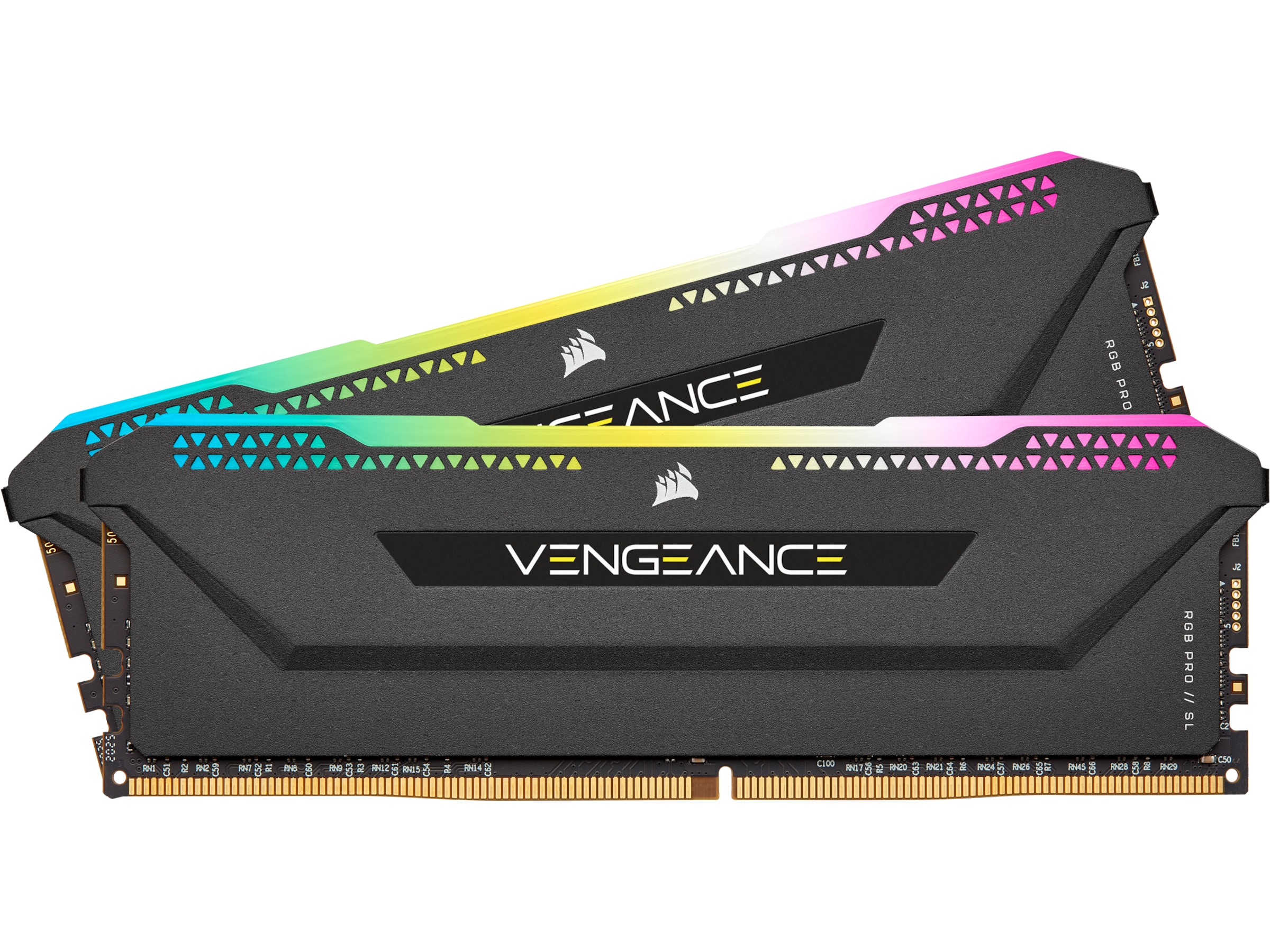 Corsair Vengeance RGB PRO SL DDR4 3600Mhz 16GB (sort) Minnebrikker