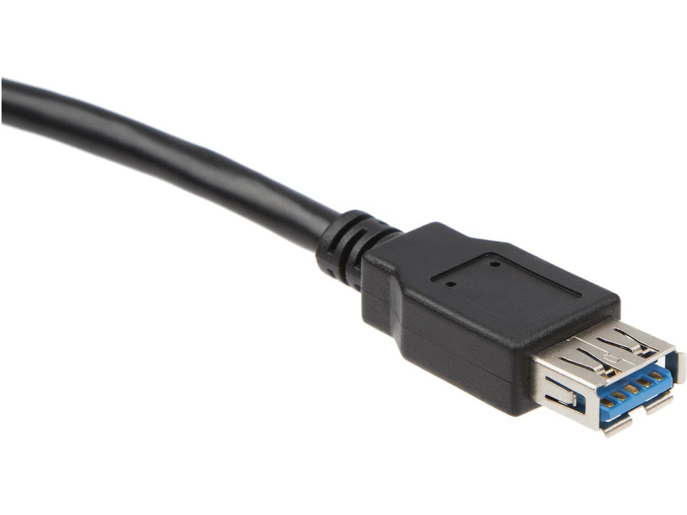 USB-A Skjøtekabel 15m (sort) USB-kabler