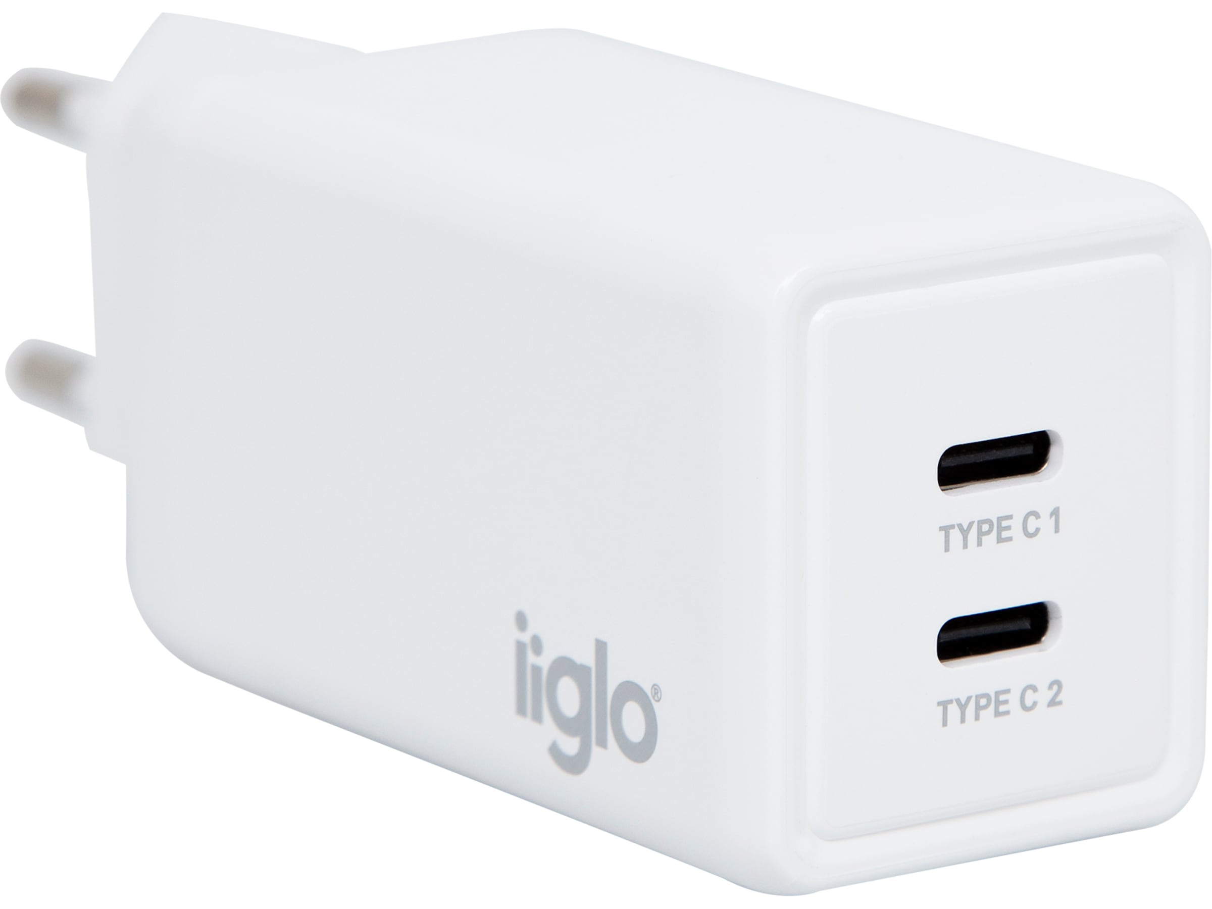 iiglo 65W Vegglader (hvit) Mobilladere