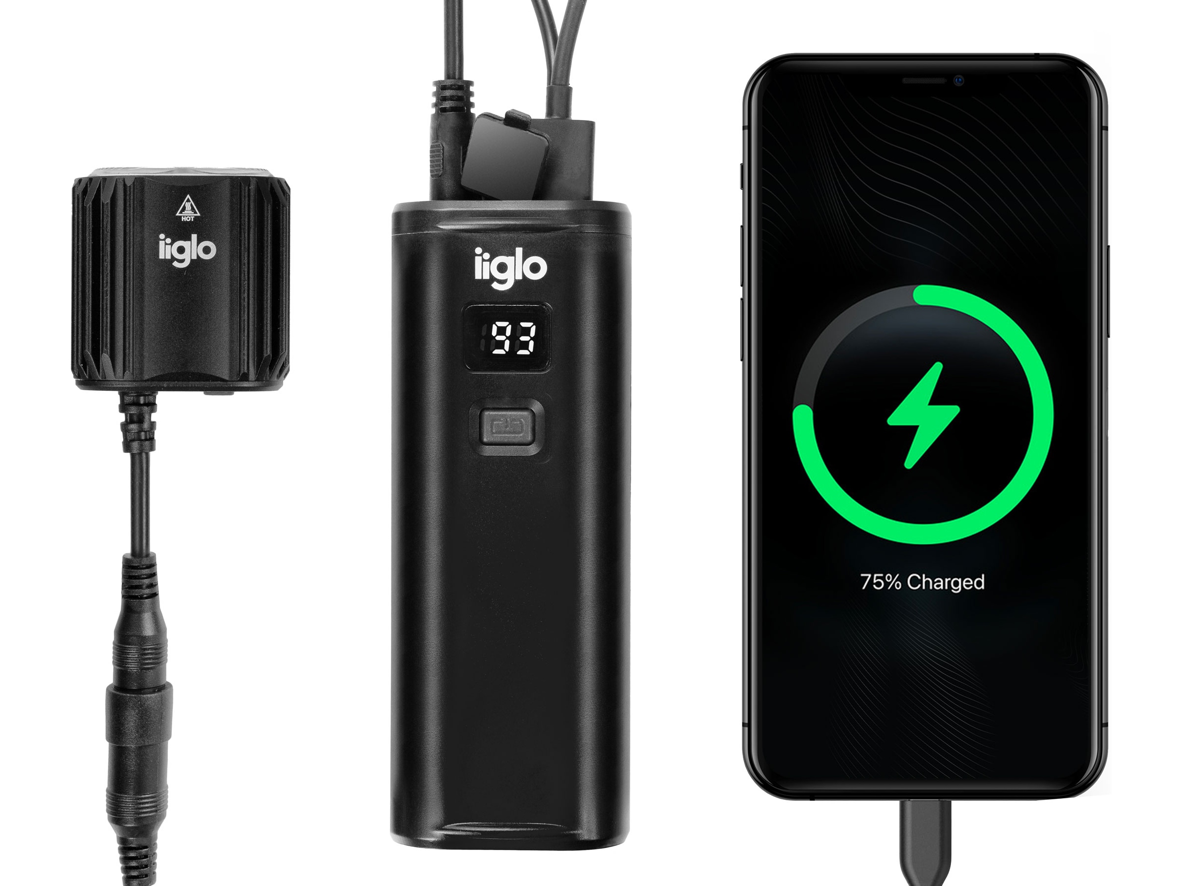 iiglo sykkel og hodelykt 1600 lumen Hodelykter & lommelykter