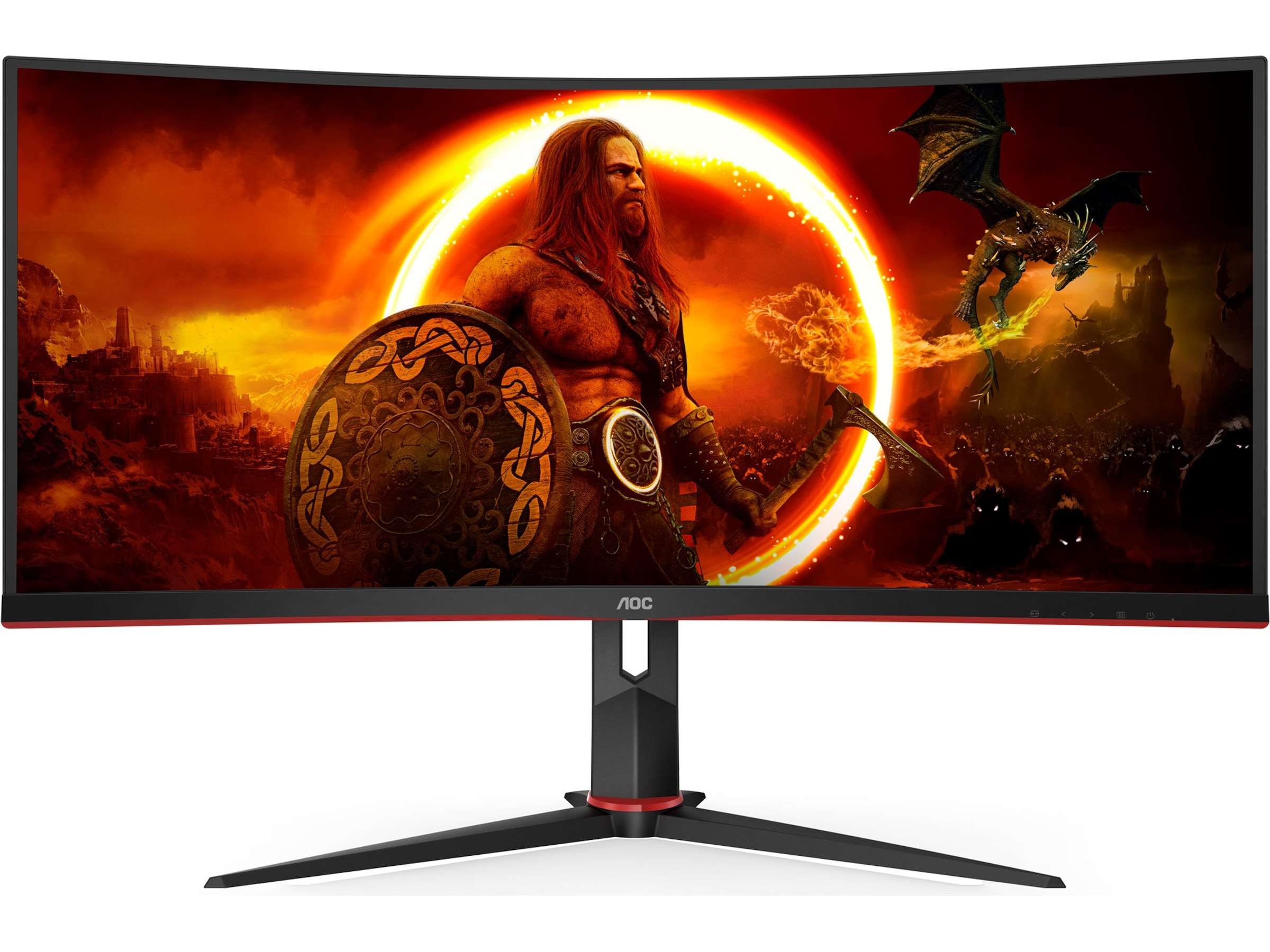 AOC 34" curved gamingskjerm CU34G2XP Skjermer