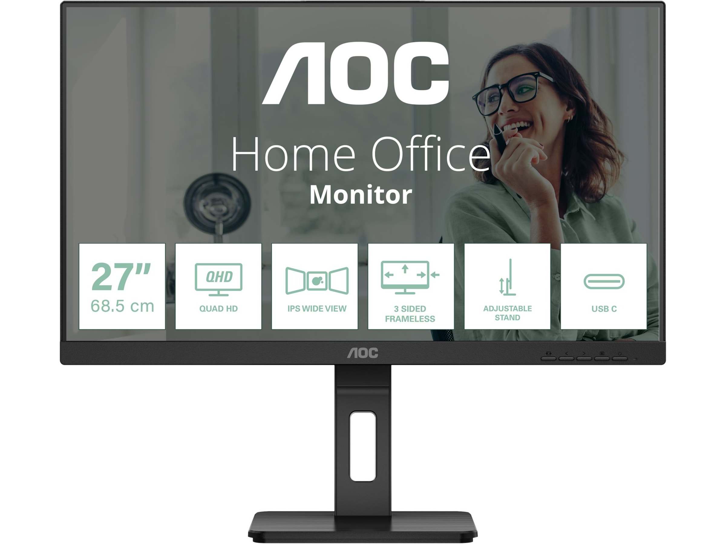 AOC 27" skjerm Q27P3CV Skjermer