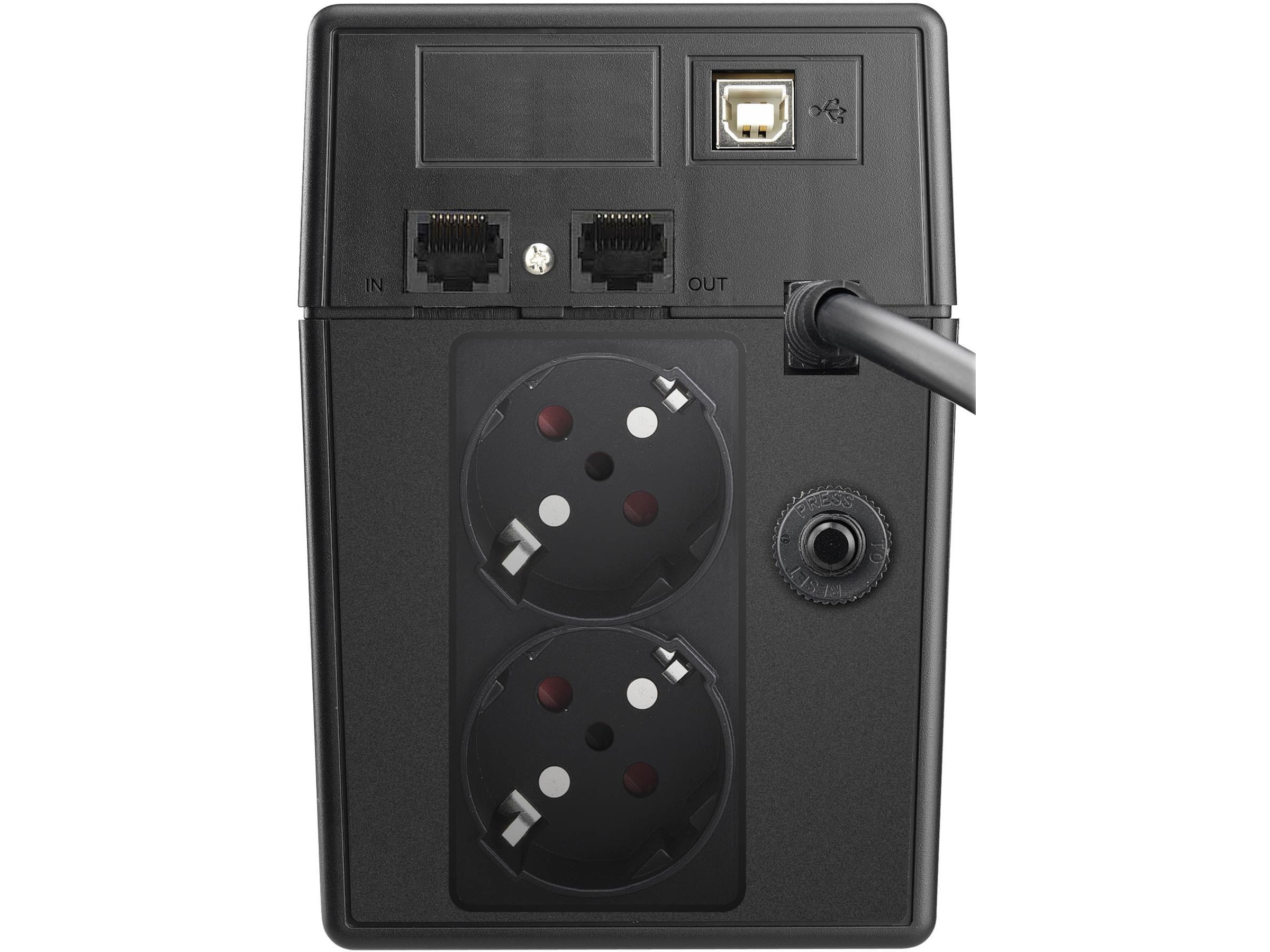 BlueWalker PW UPS VI 600 SW Schuko UPS og UPS batteri