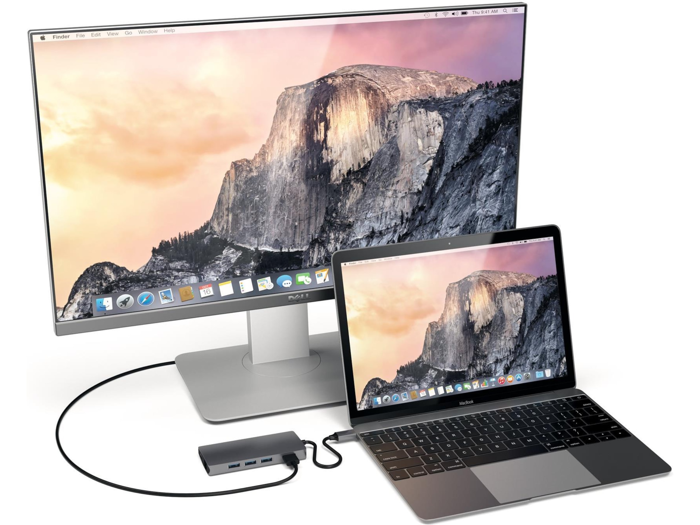 Satechi MultiPort 4K Docking V2 (stellargrå) Dockingstasjon & USB-HUB