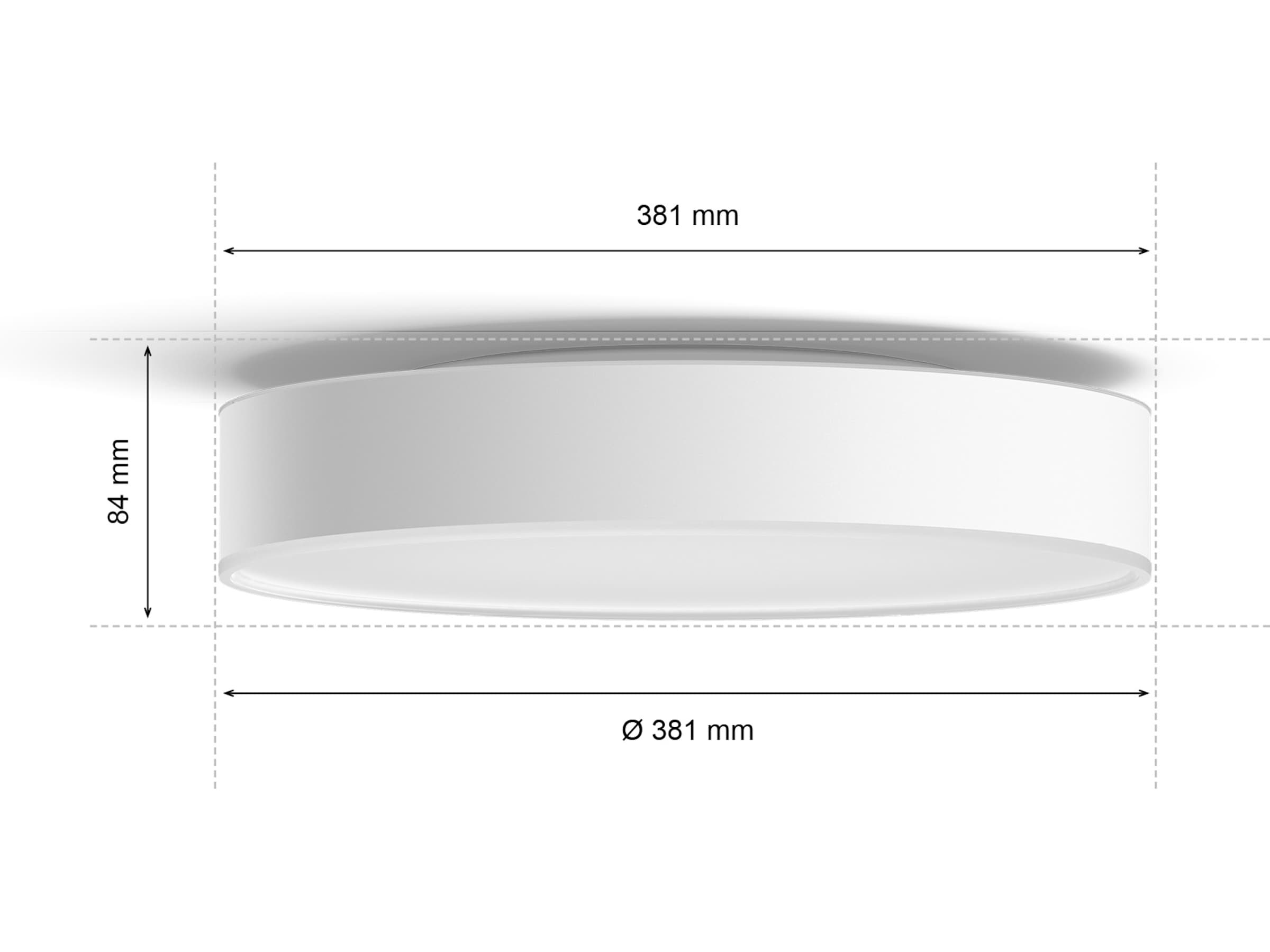 Philips Hue Enrave, medium taklampe (hvit) Taklampe