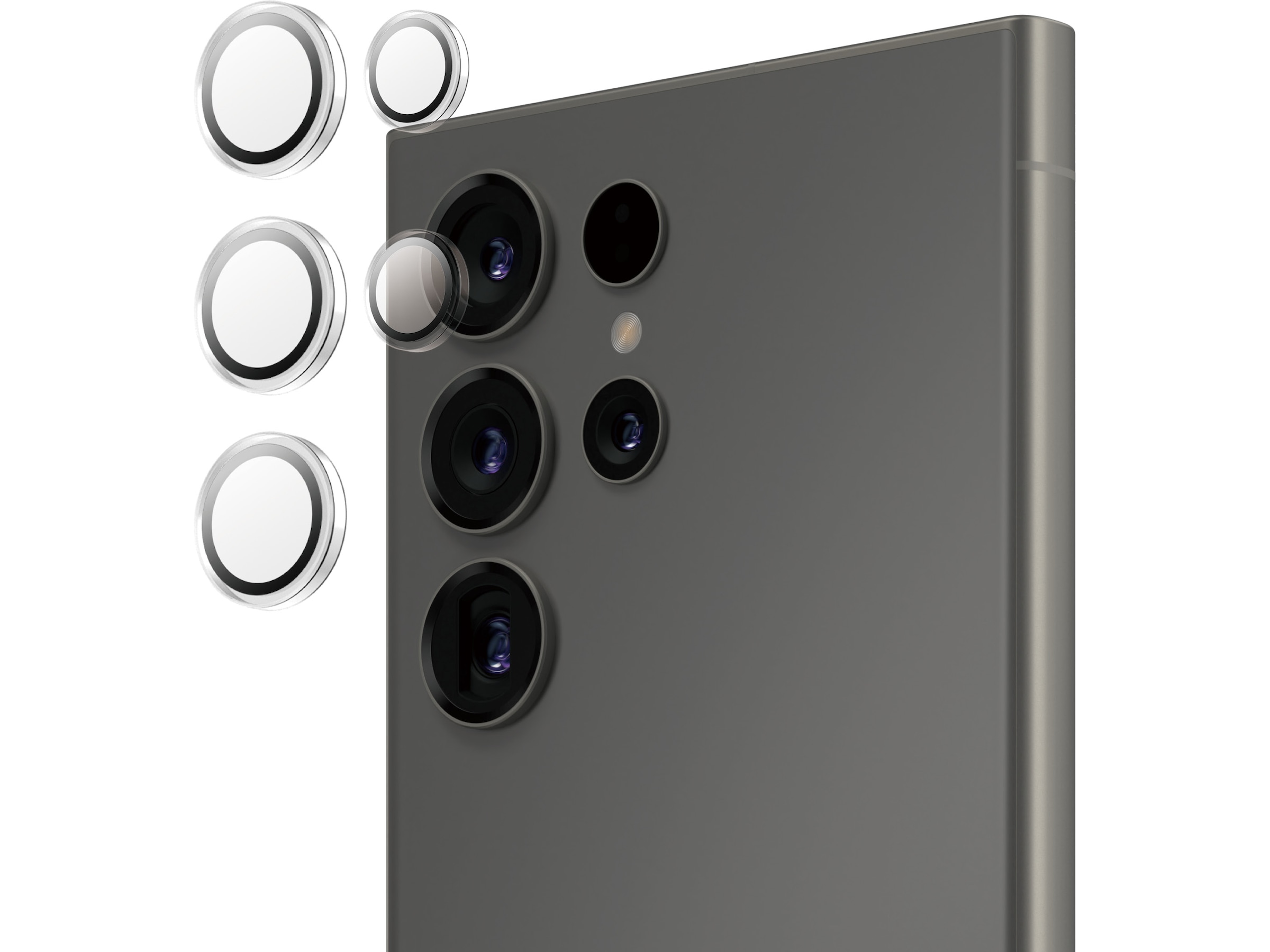 PanzerGlass Galaxy S25 Ultra Hoops Linsebeskytter (gjennomsiktig) Skjermbeskyttelse