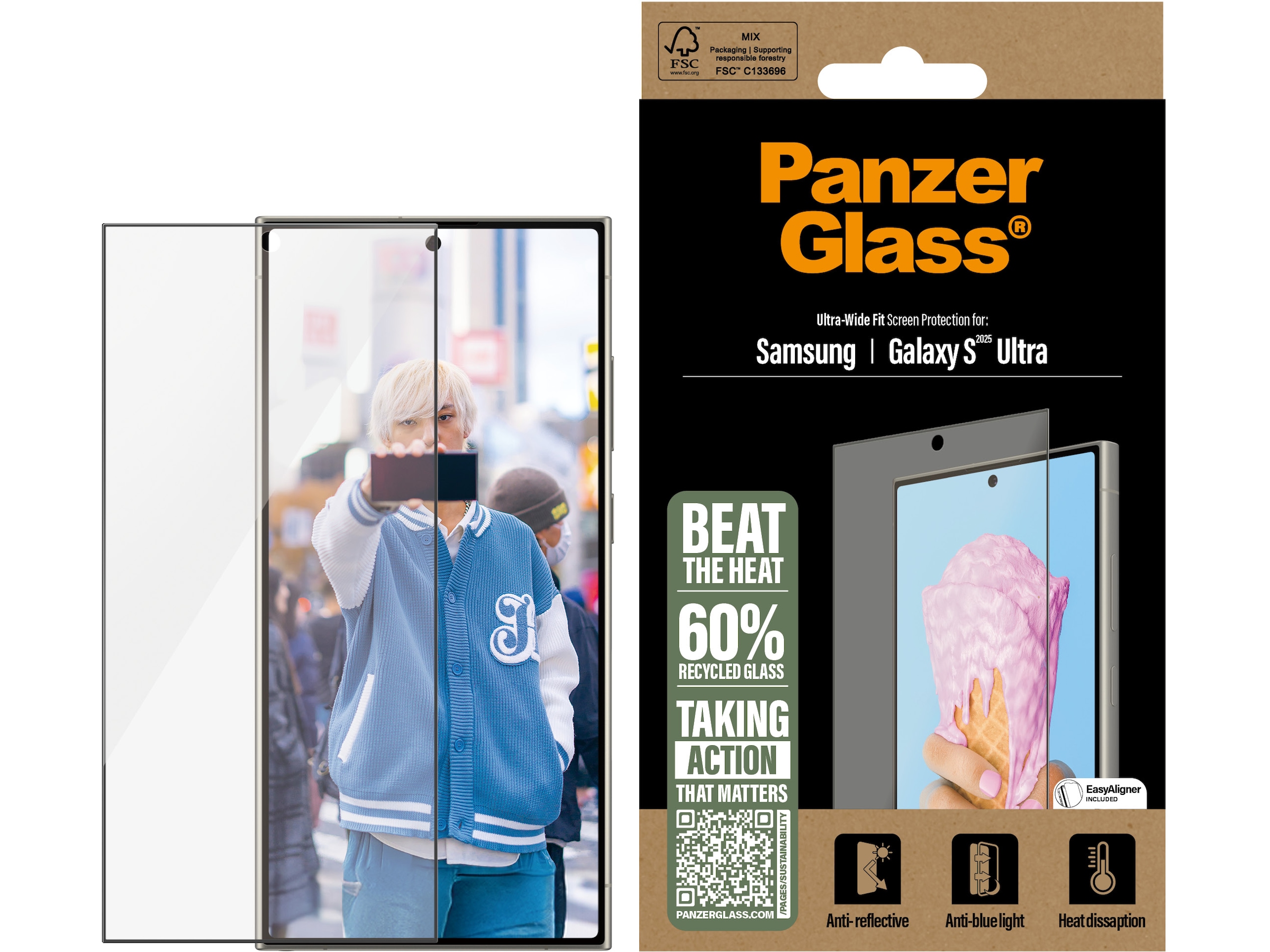 PanzerGlass Galaxy S25 Ultra All-in-One Skjermbeskytter Skjermbeskyttelse