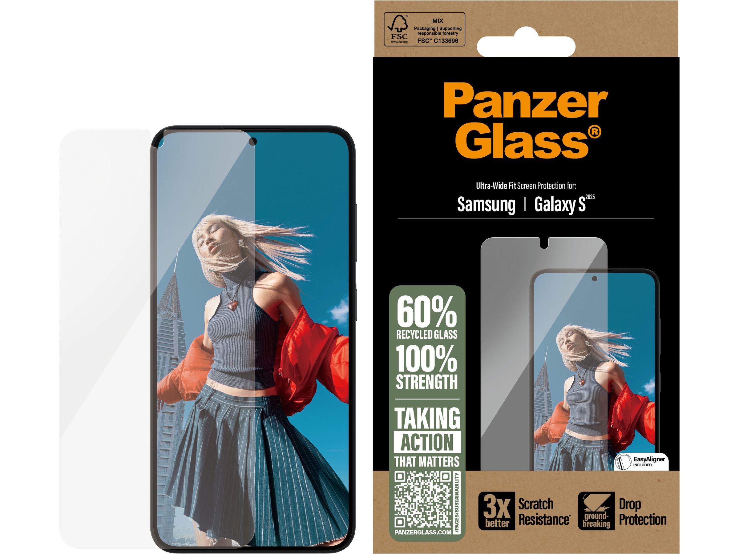 PanzerGlass Galaxy S25 Skjermbeskytter Skjermbeskyttelse