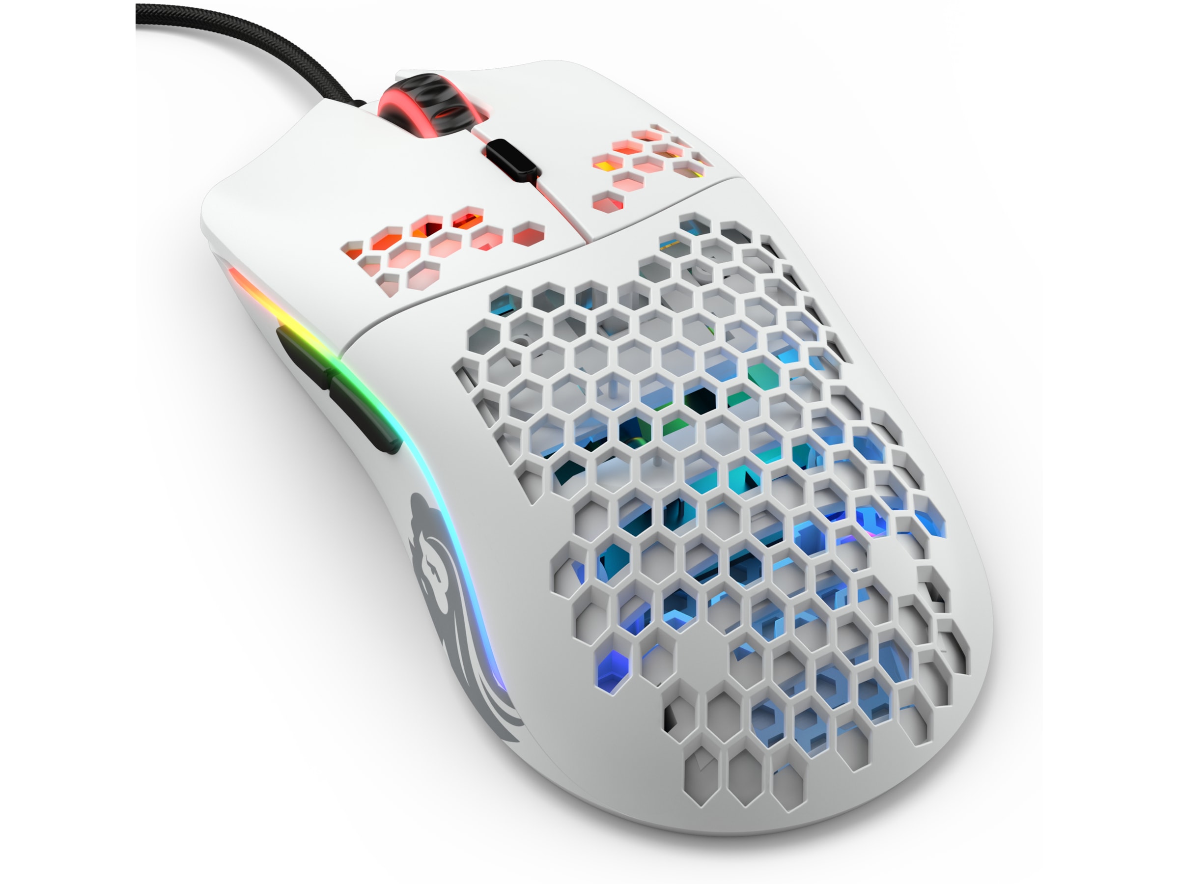 Glorious Model O Gamingmus (matt hvit) Gamingmus