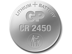 GP Lithium CR2450 batteri, 2-pk Batterier til generell bruk