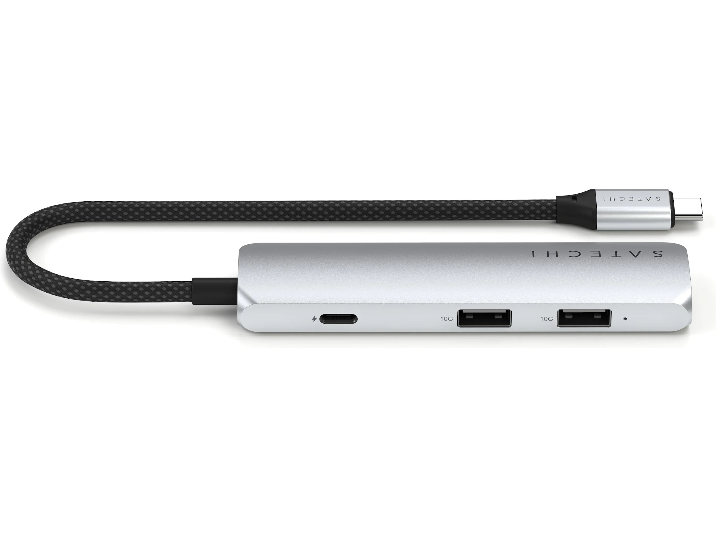 Satechi 4-i-1 Slim 4K Multiport docking (sølv) Dockingstasjon & USB-HUB