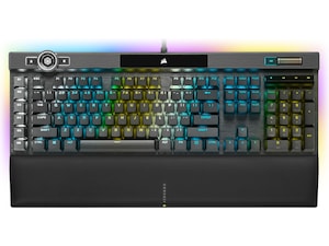 Corsair K100 RGB Optisk-mekanisk gamingtastatur (mørkegrå) Gamingtastatur