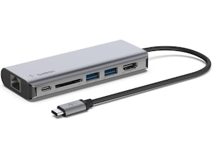 Belkin 6-i-1 Connect Multiport Docking Dockingstasjon & USB-HUB