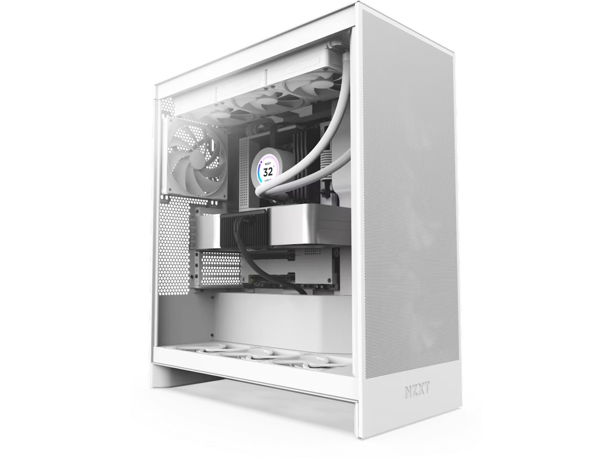 NZXT H7 Flow 2024 Mid Tower (hvit) Midi tower