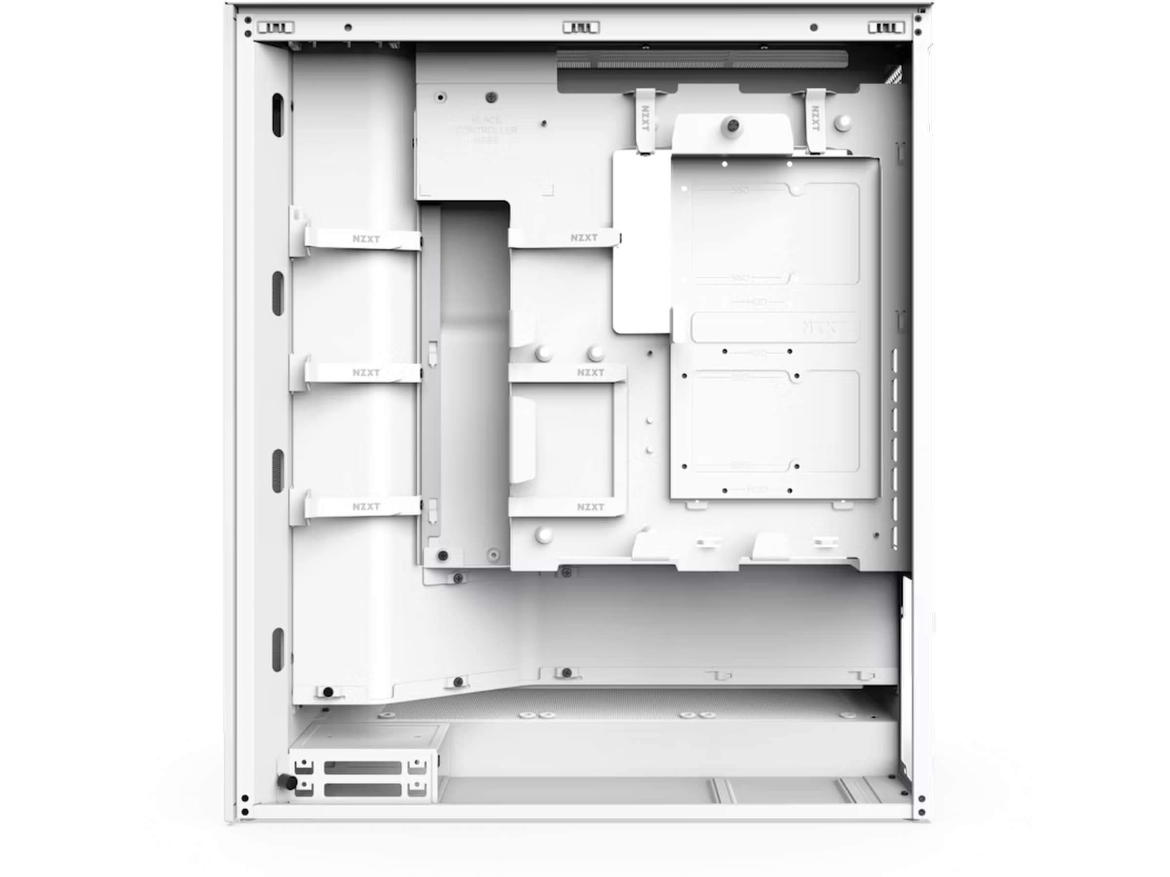 NZXT H7 Flow 2024 Mid Tower (hvit) Midi tower