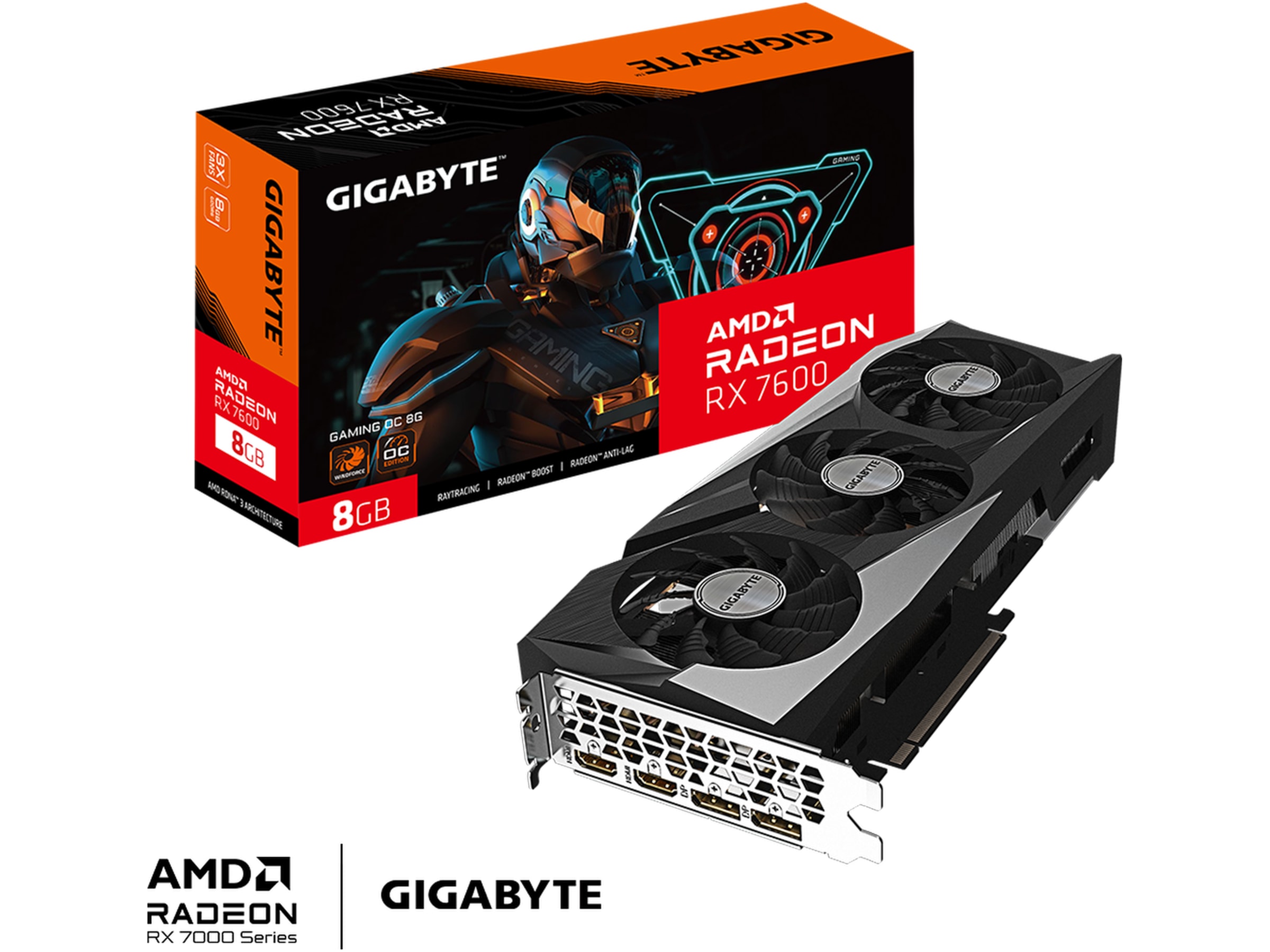 Gigabyte Radeon RX 7600 GAMING OC Skjermkort