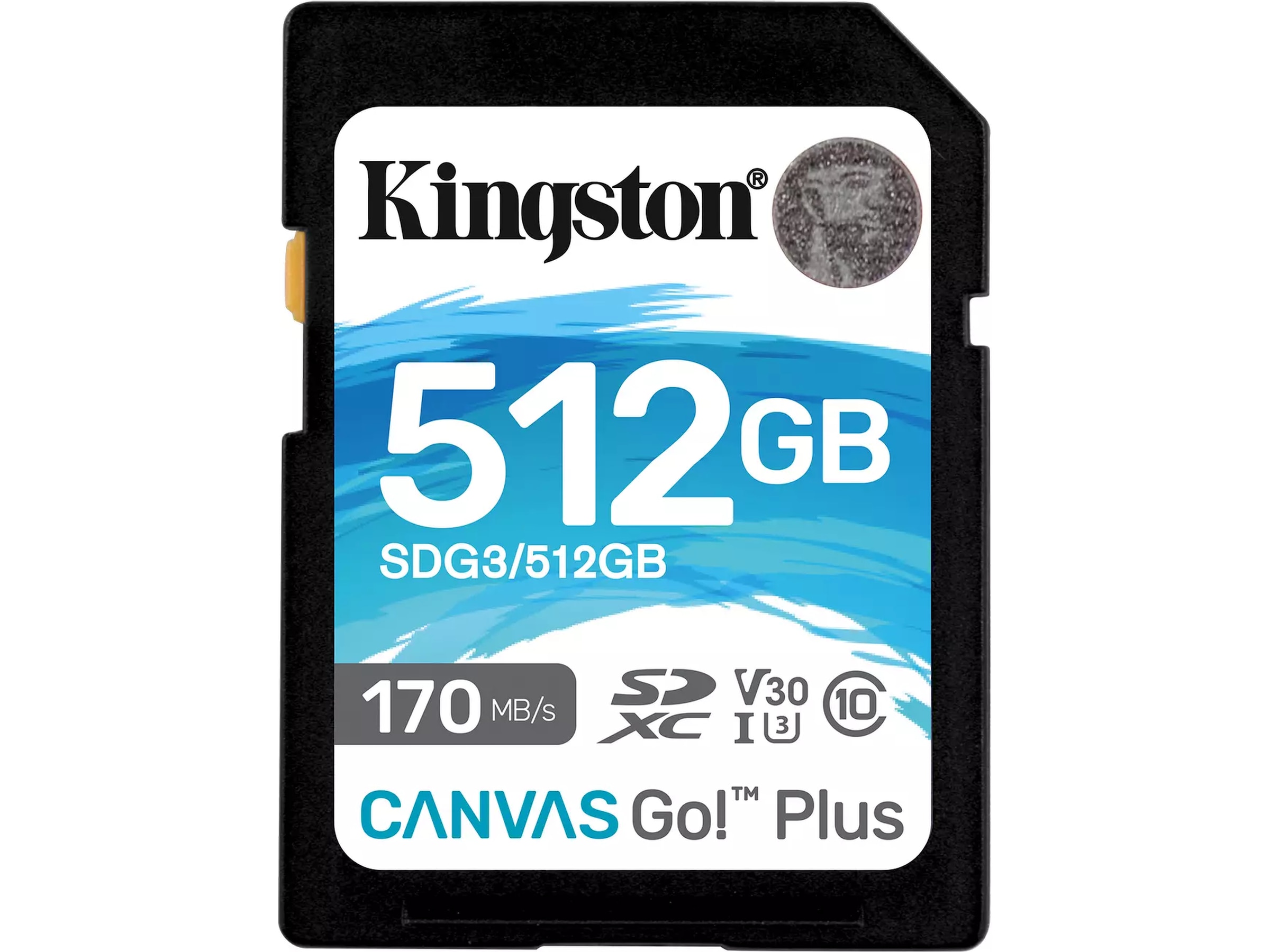 Kingston Canvas Go Plus SDXC 512GB Minnekort til foto & video