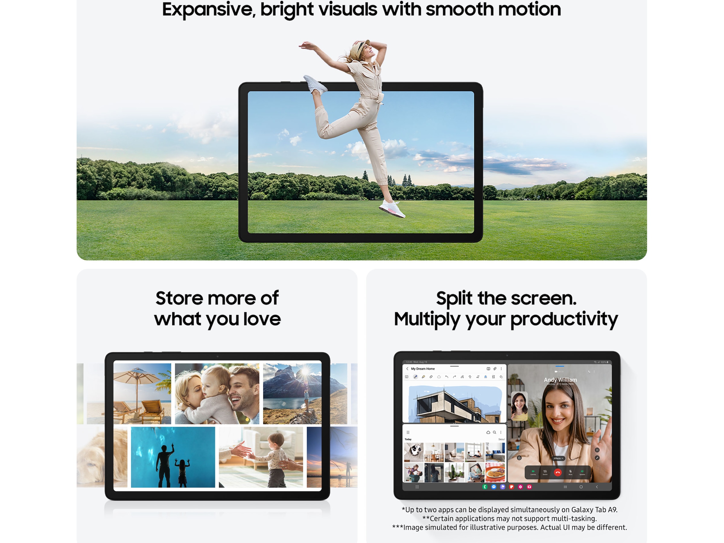 Samsung Galaxy Tab A9 WiFi 64GB (graphite) Nettbrett / iPad