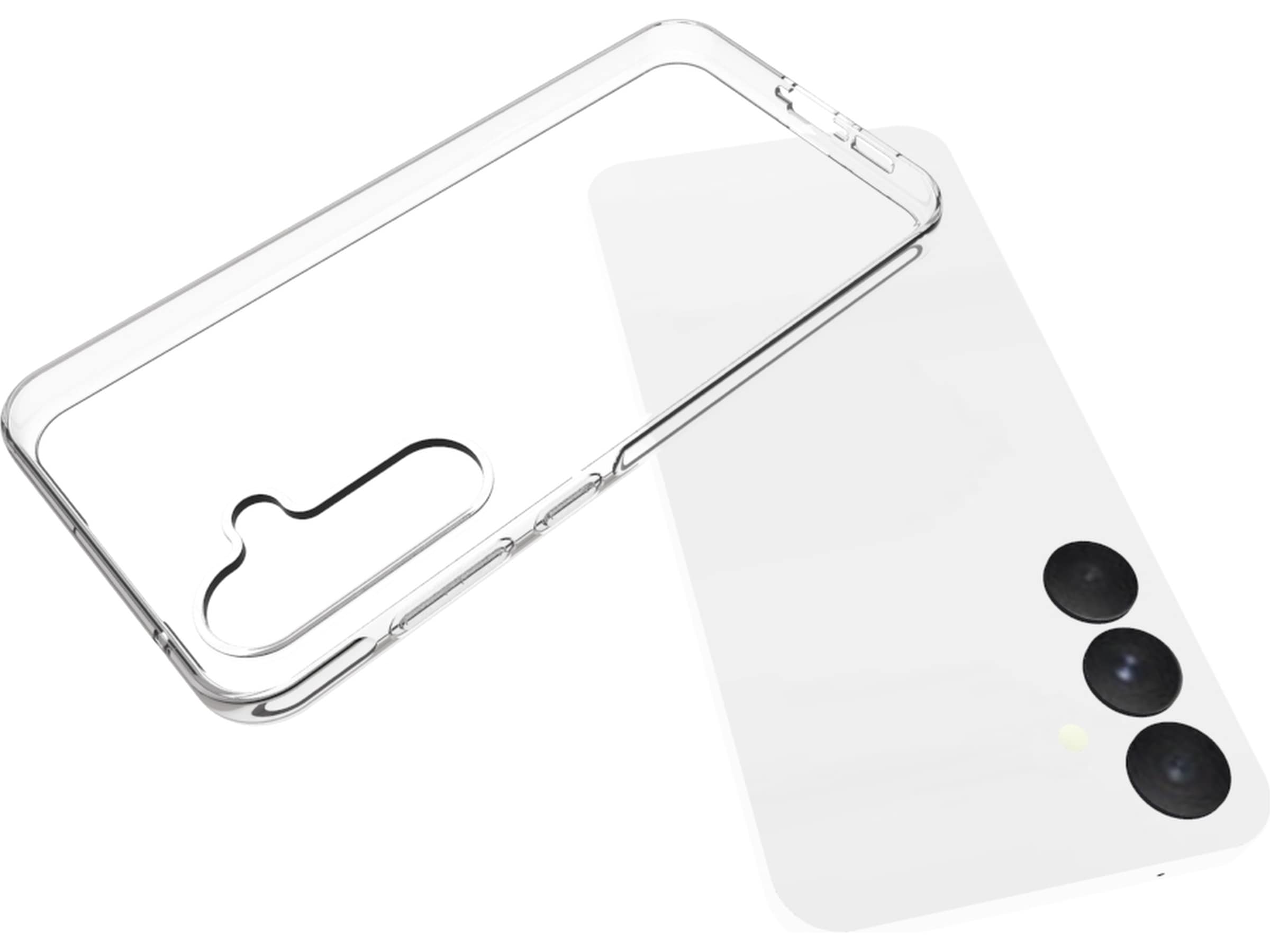 iiglo Samsung Galaxy A55 Silikondeksel (gjennomsiktig) Deksel til mobiltelefon