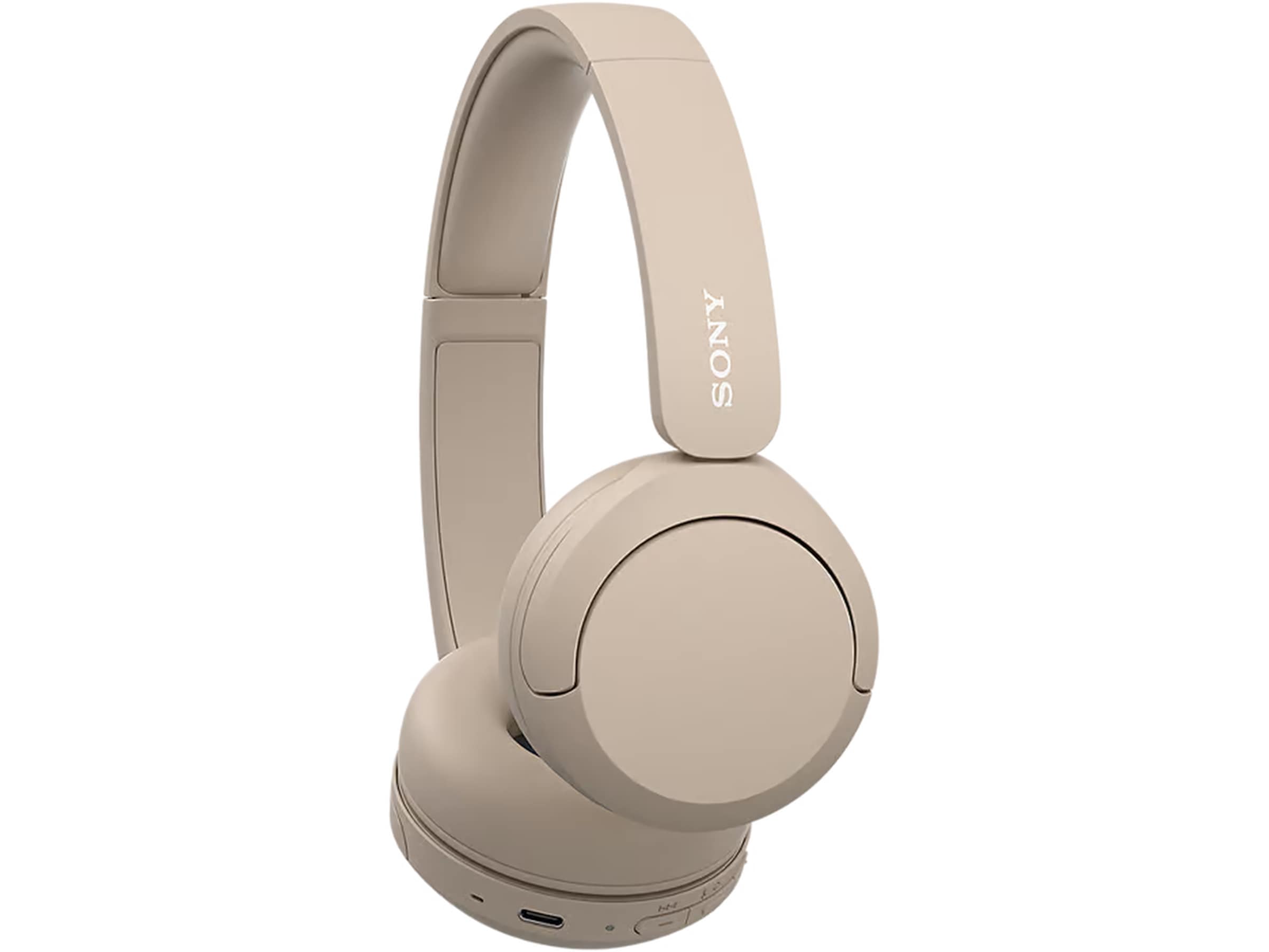 Sony WH-CH520 trådløse hodetelefoner, On-Ear (beige) Hodetelefoner