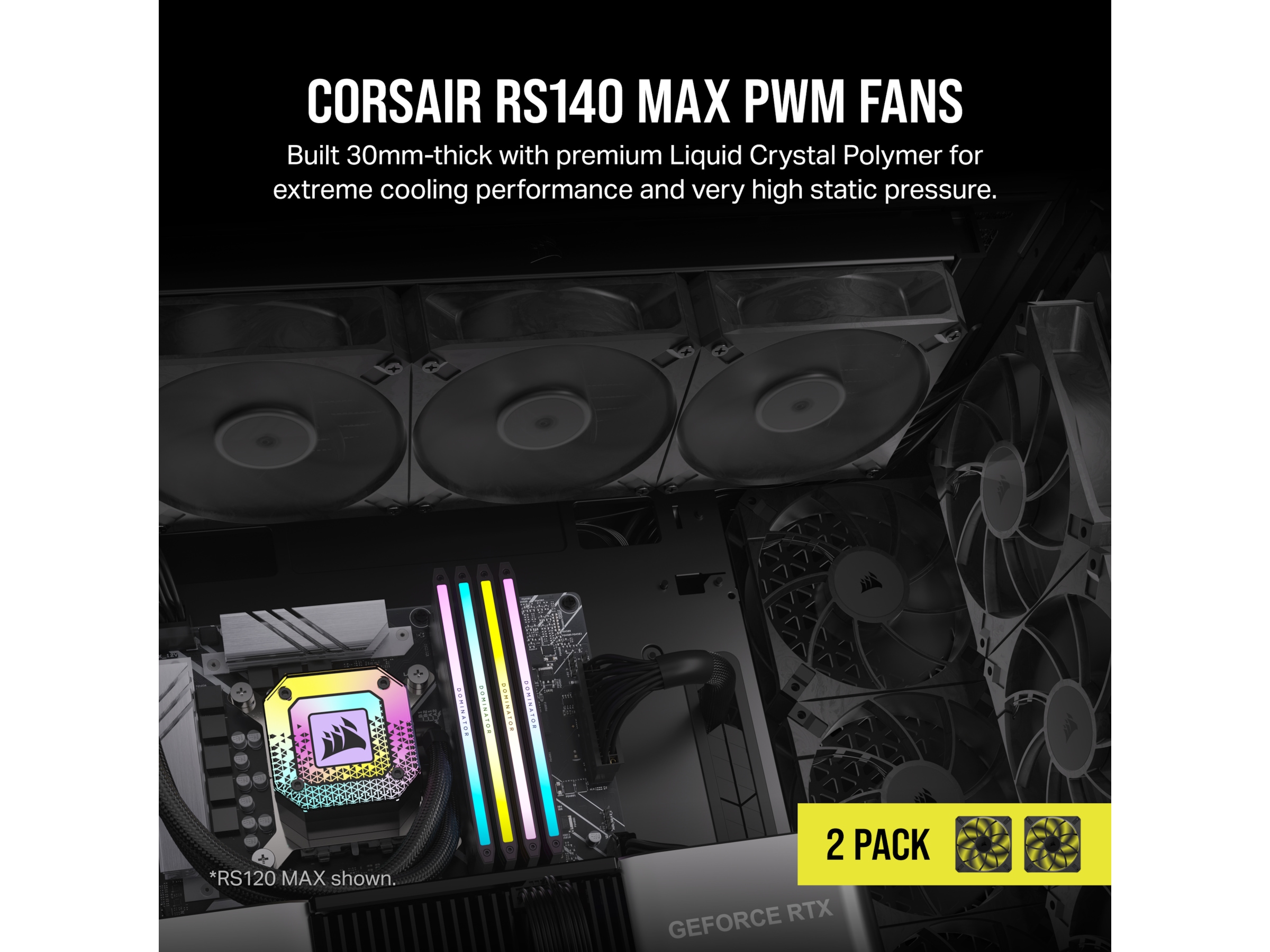 Corsair RS140 MAX PWM Thick Vifte Vifter