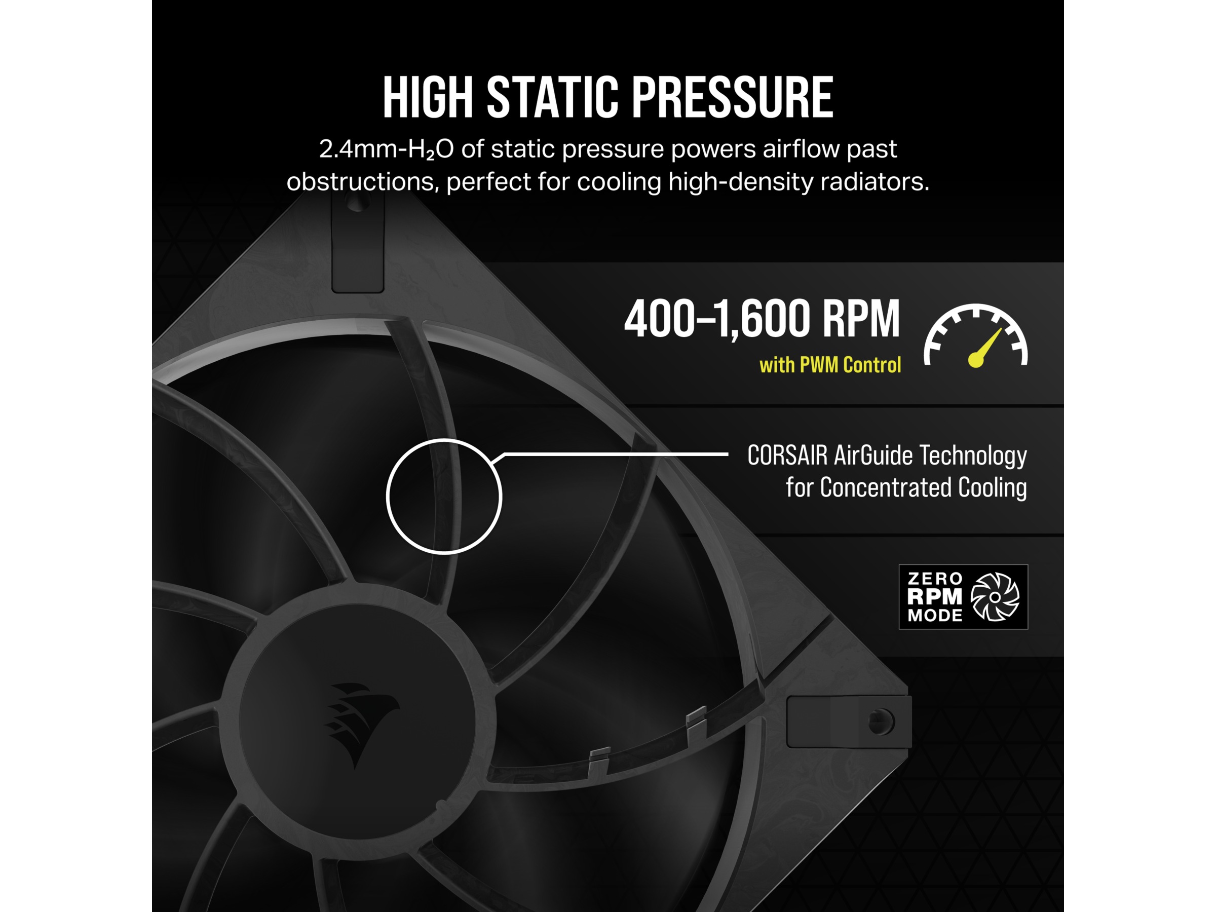 Corsair RS140 MAX PWM Thick Vifte Vifter