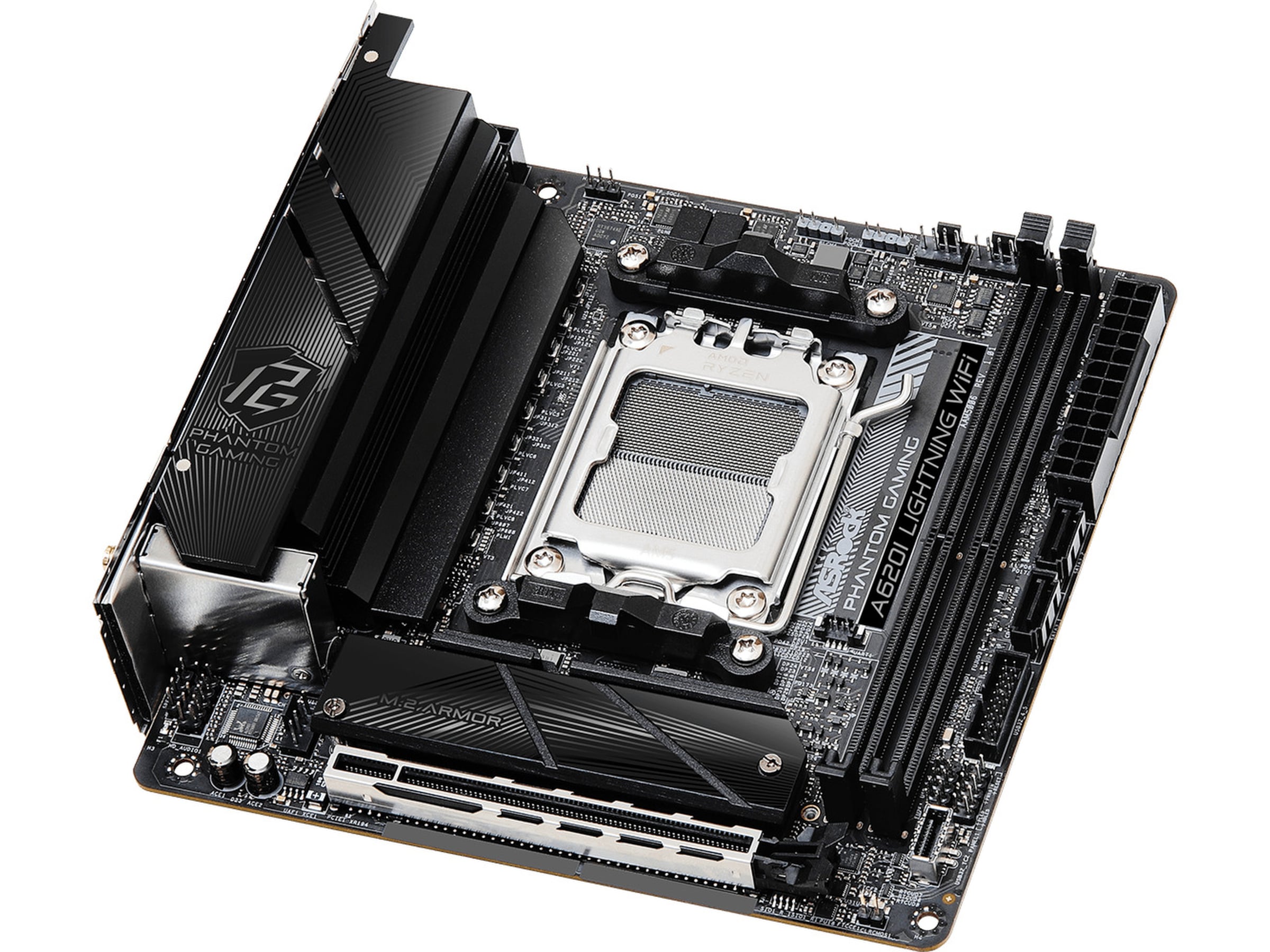 ASRock A620I Phantom Gaming Lightning WIFI Hovedkort AMD Socket