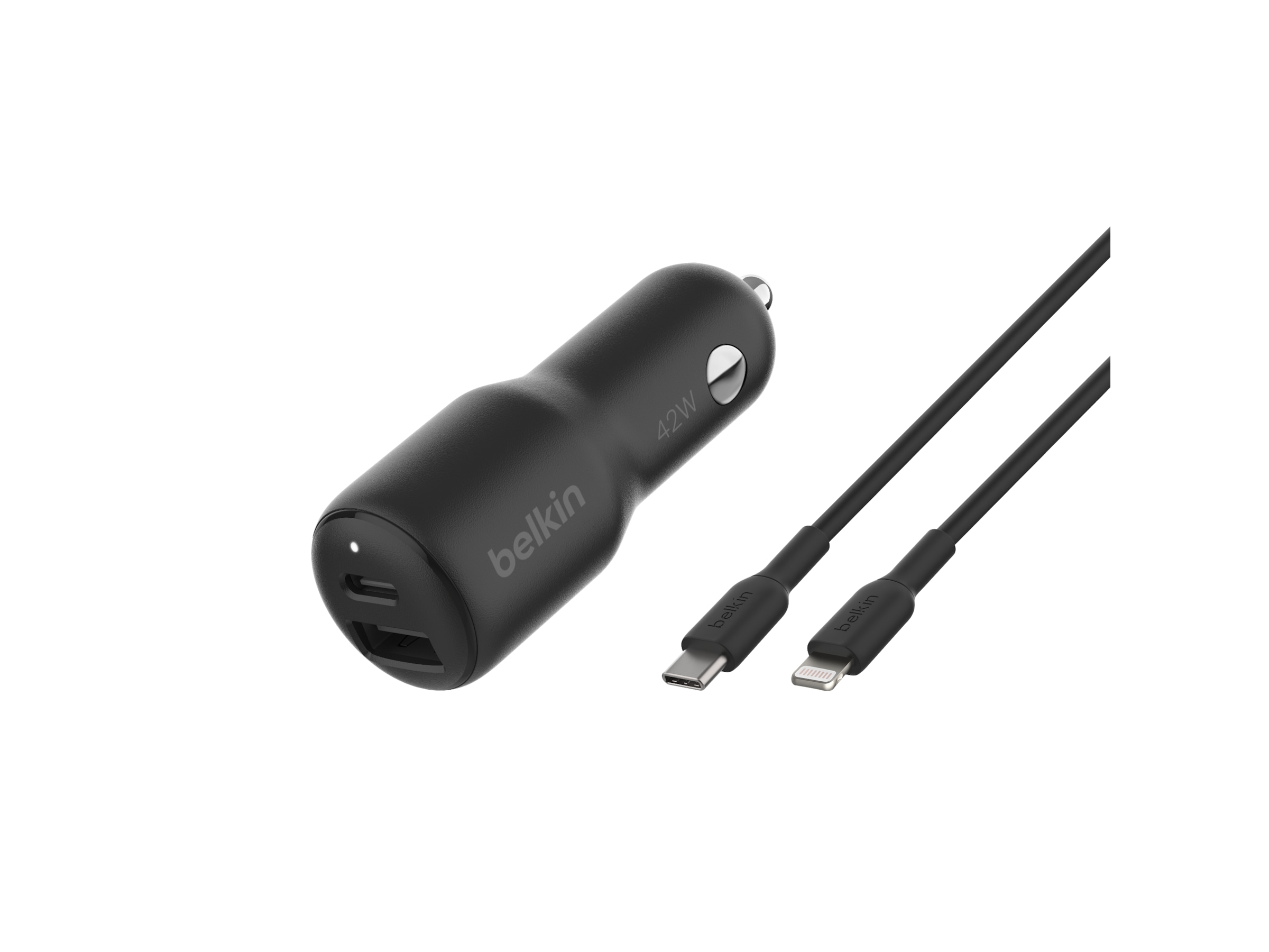 Belkin BoostCharge Dobbel USB-billader 42W Mobilladere