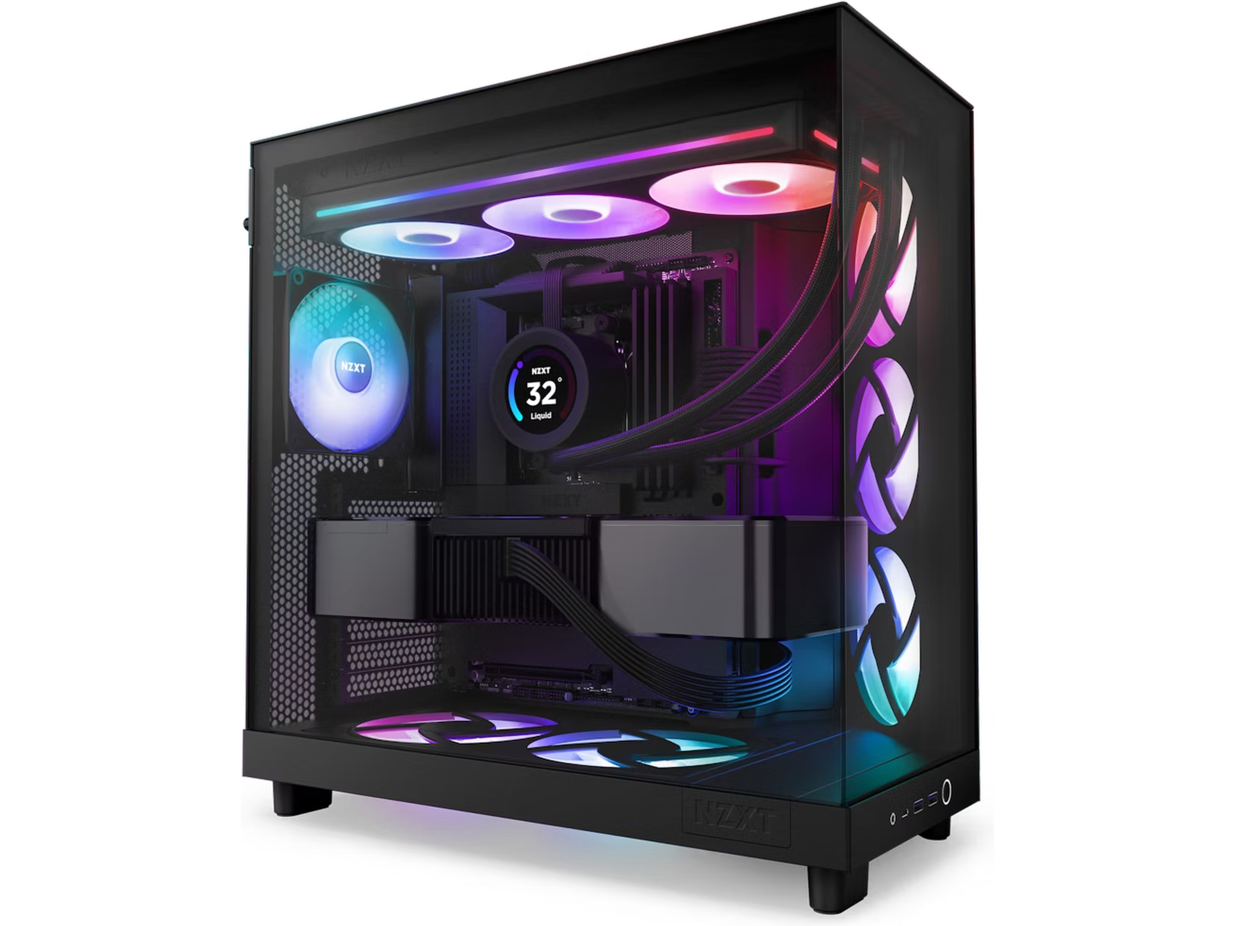 NZXT F360 RGB Core Kjøler (sort) Vifter
