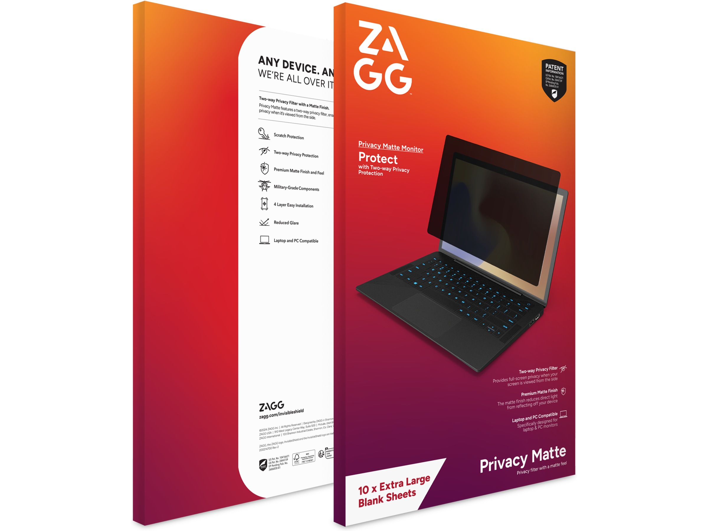 Privacy Filter Skjermbeskytter - Zagg Skjermbeskyttelse nettbrett